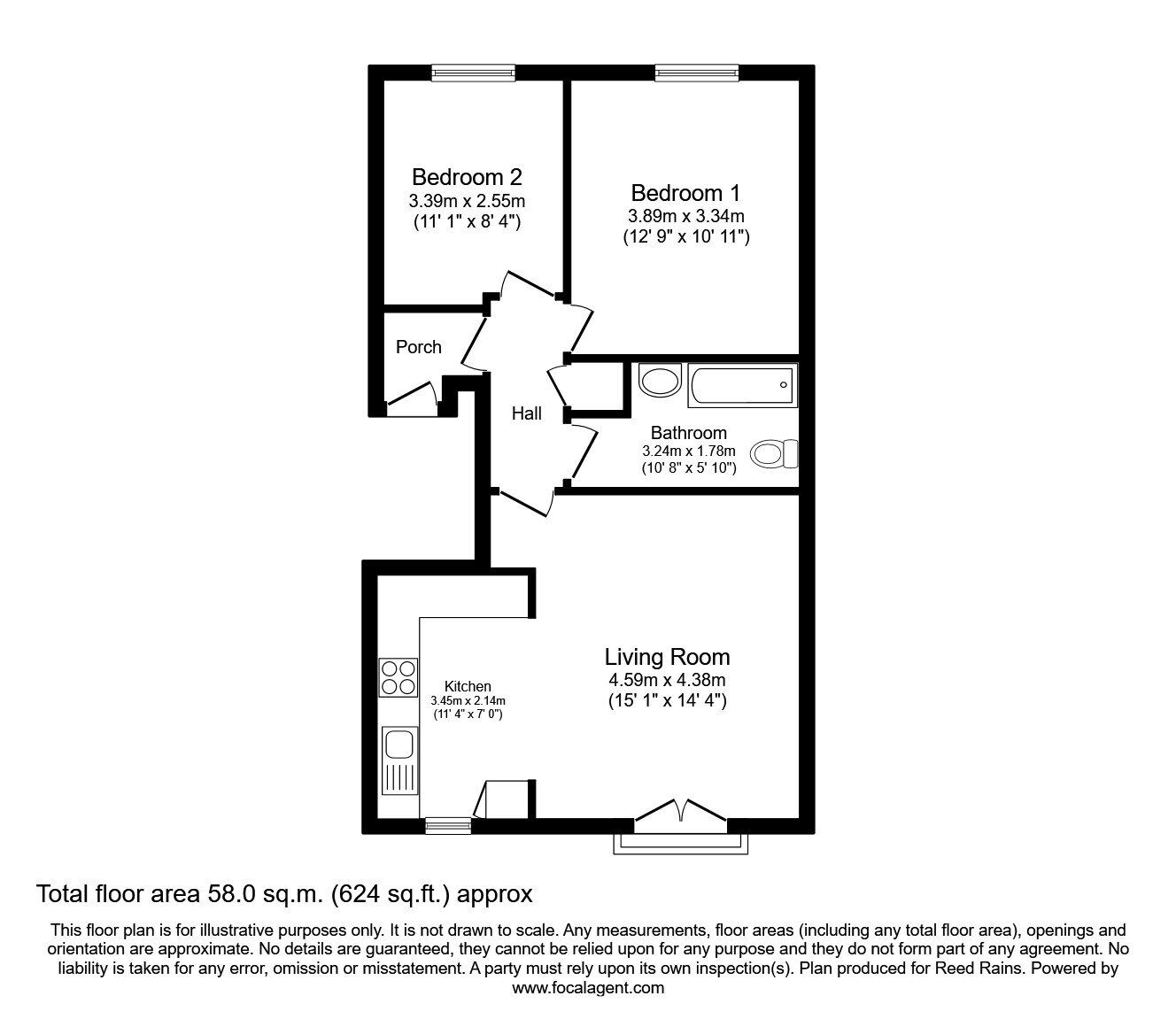 Floorplan of 2 bedroom  Flat to rent, Labrador Quay, Salford, Greater Manchester, M50