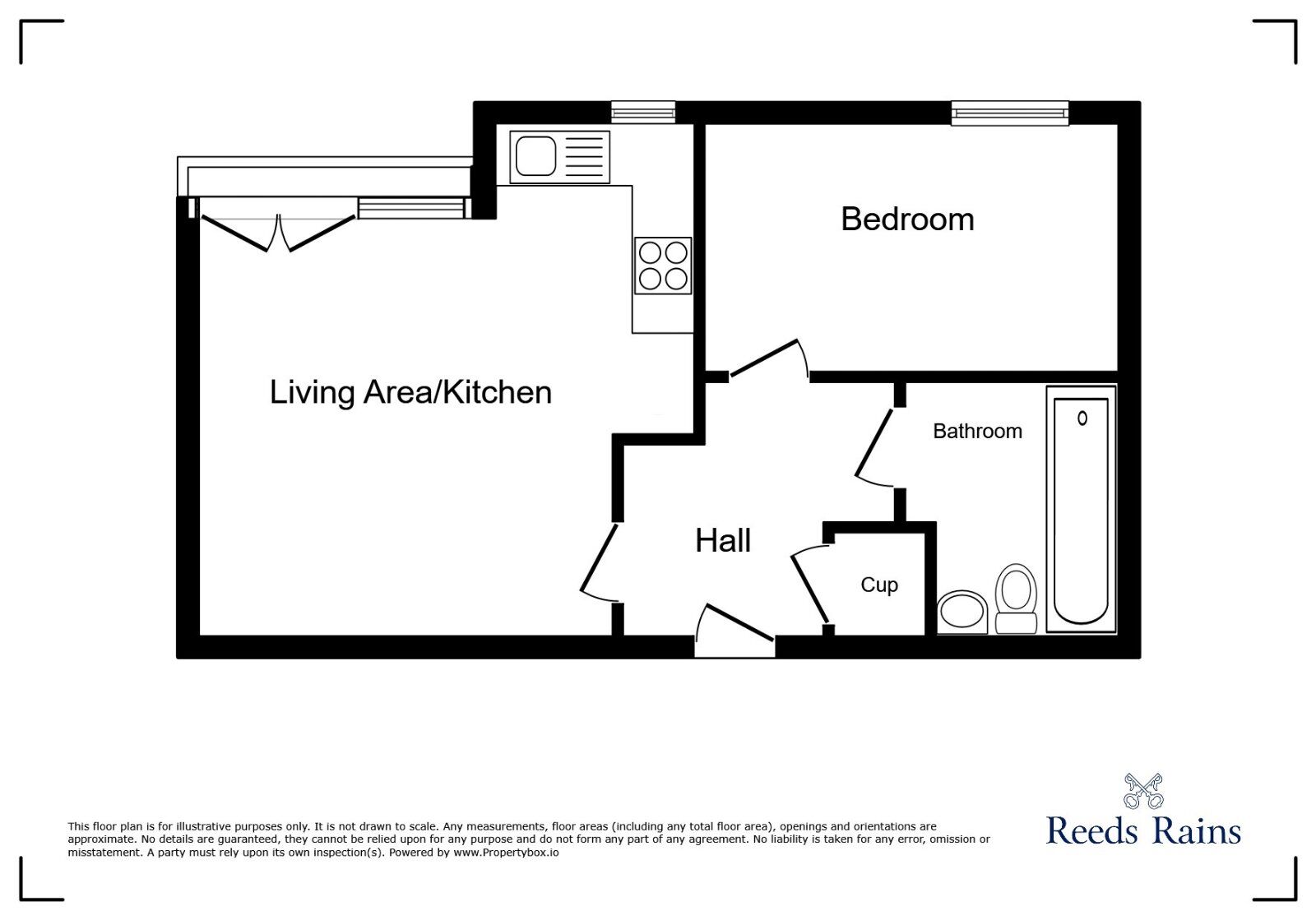 Floorplan of 1 bedroom  Flat for sale, Hessel Street, Salford, M50