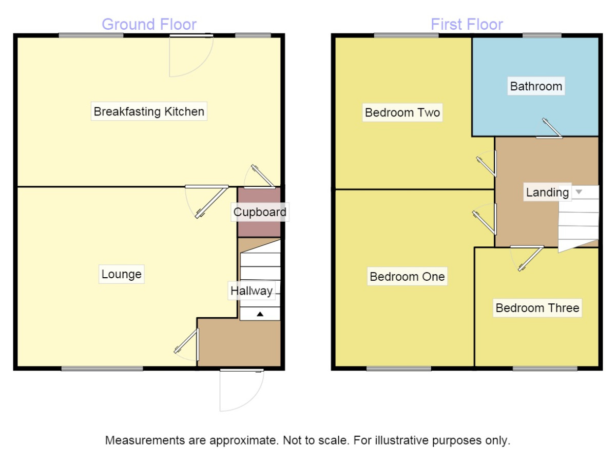 Floorplan of 3 bedroom Semi Detached House to rent, Wolsingham Terrace, Stanley, County Durham, DH9