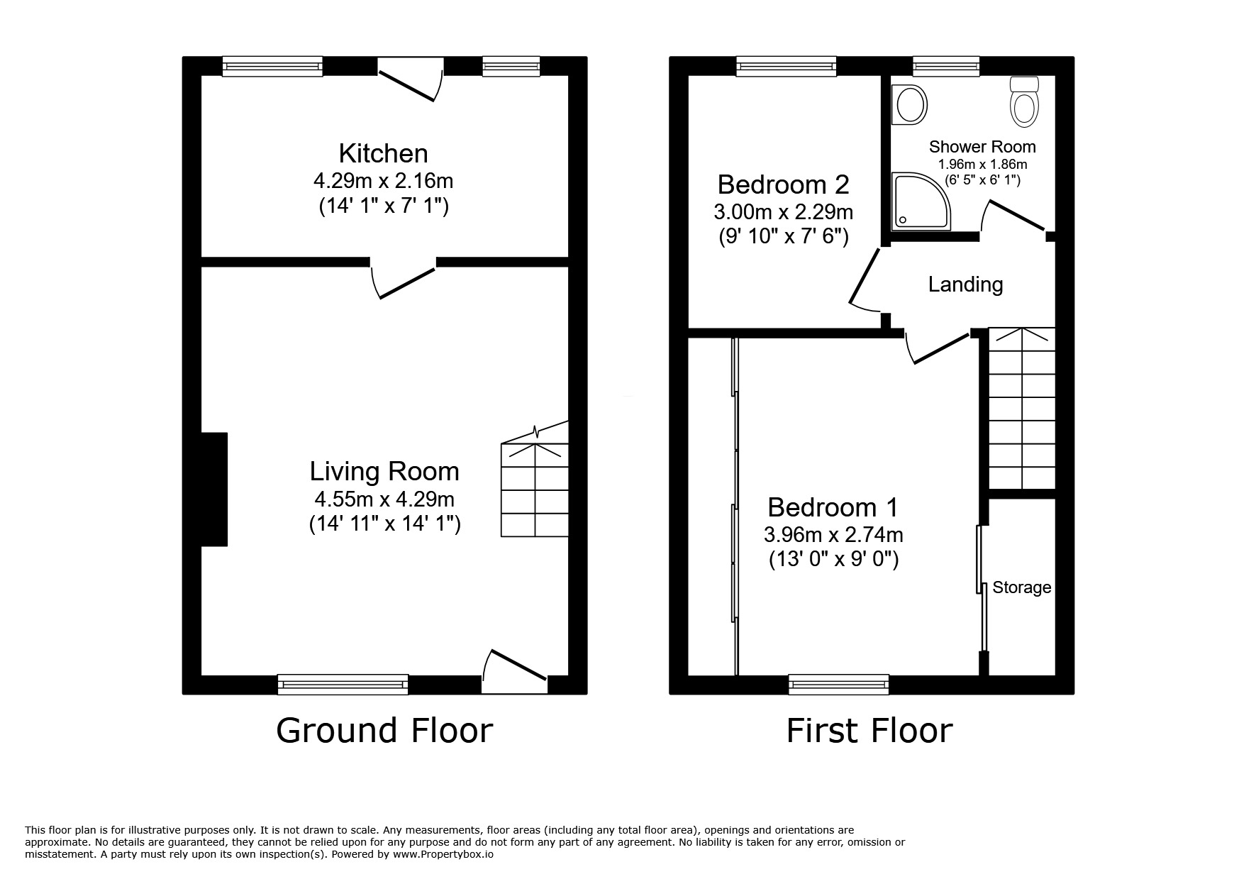 Floorplan of 2 bedroom Mid Terrace House for sale, Standish Street, Stanley, Durham, DH9