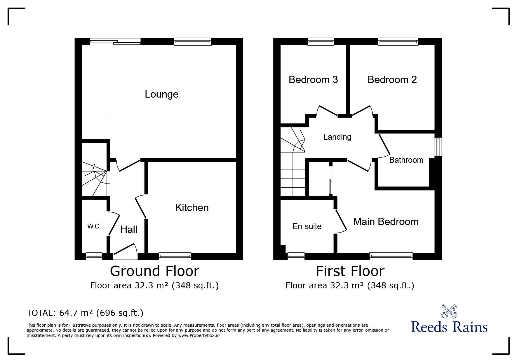 Floorplan of 3 bedroom Semi Detached House for sale, Orchard Grove, Stanley, Durham, DH9