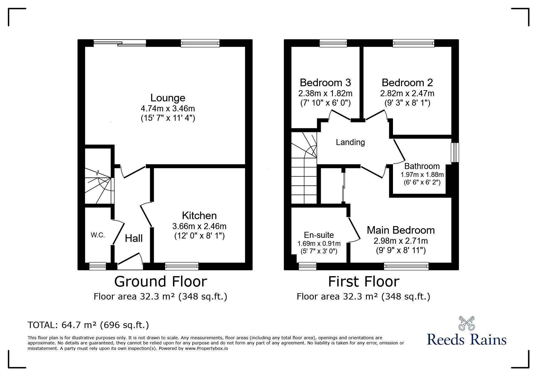 Floorplan of 3 bedroom Semi Detached House for sale, Orchard Grove, Stanley, Durham, DH9