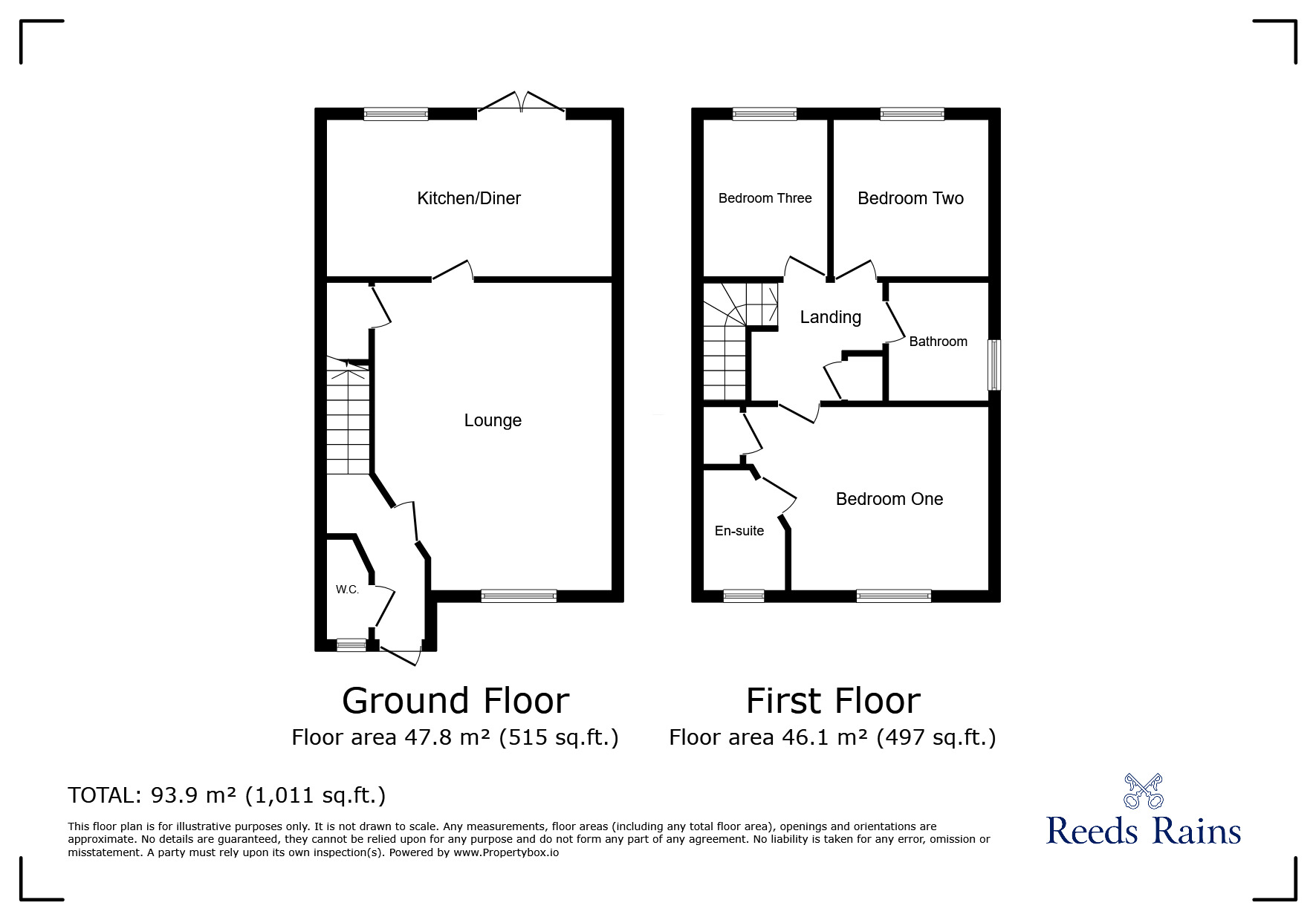 Floorplan of 3 bedroom Semi Detached House for sale, Kielder Drive, The Middles, Durham, DH9