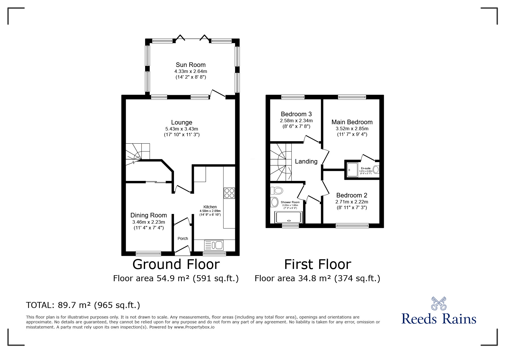 Floorplan of 3 bedroom Semi Detached House for sale, Sheridan Drive, Stanley, Durham, DH9