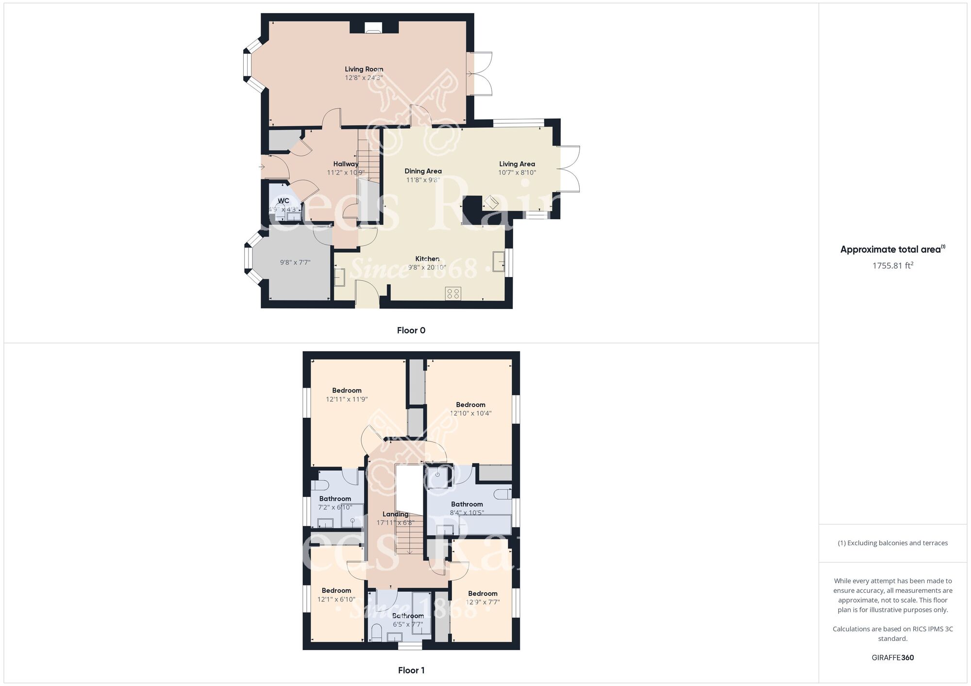 Floorplan of 4 bedroom Detached House for sale, Poplars Lane, Carlton, Cleveland, TS21