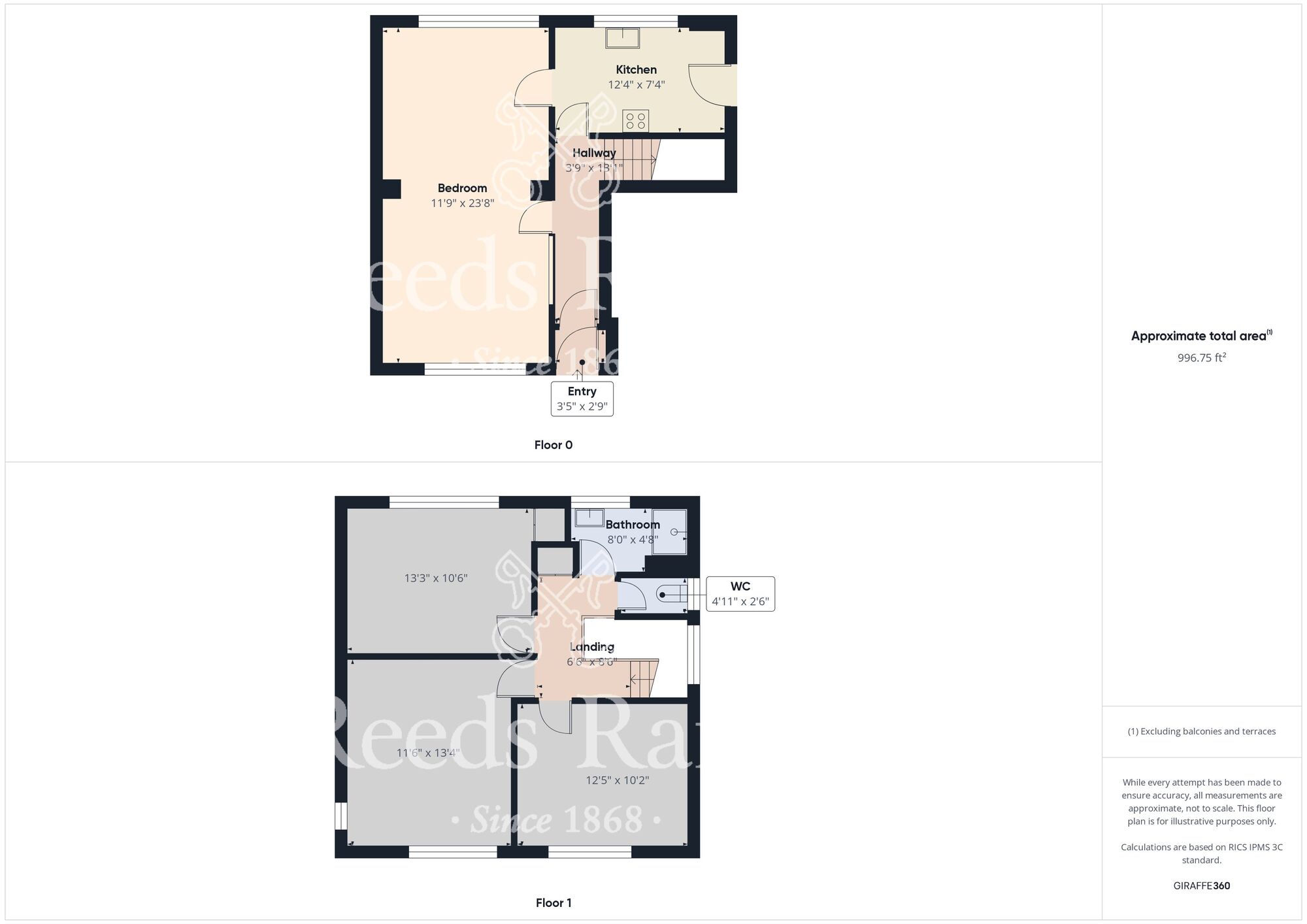 Floorplan of 3 bedroom Detached House for sale, Greymouth Close, Cleveland, TS18