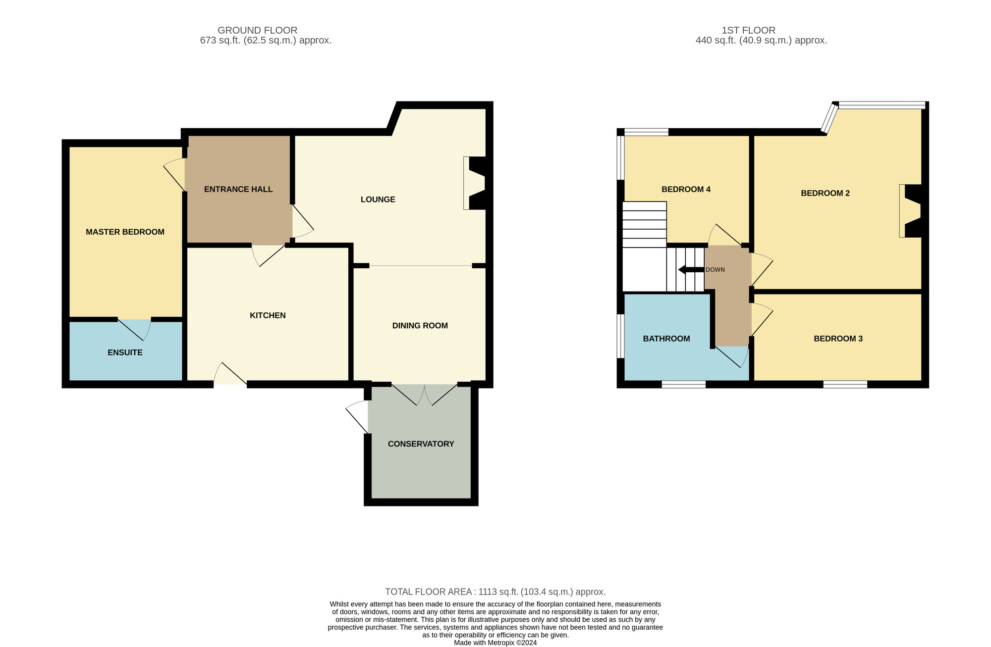 Floorplan of 4 bedroom Semi Detached House for sale, Sunny Side Grove, Stockton-on-Tees, Durham, TS18