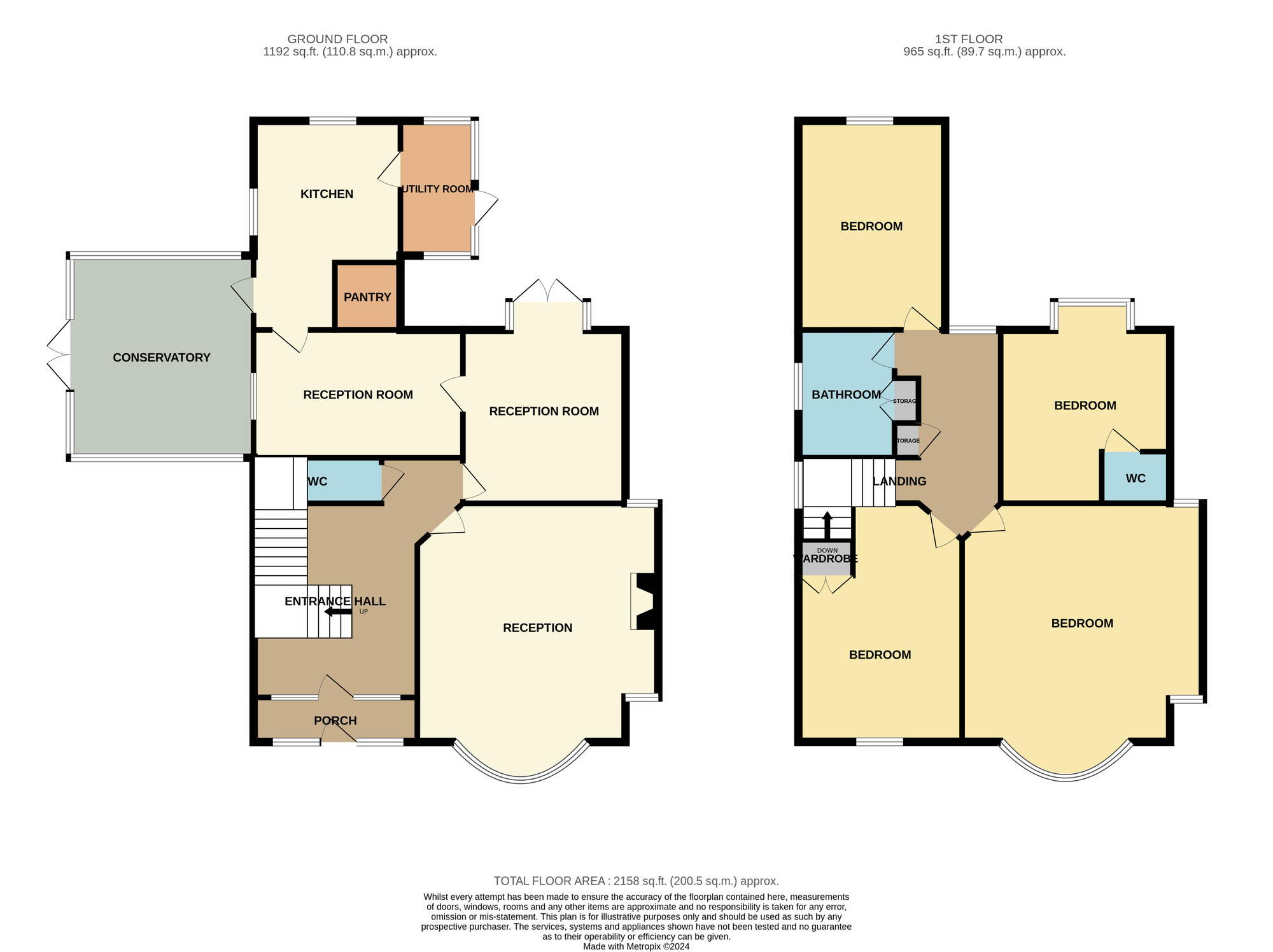 Floorplan of 4 bedroom Detached House for sale, Harlsey Road, Hartburn, Stockton-On-Tees, Durham, TS18