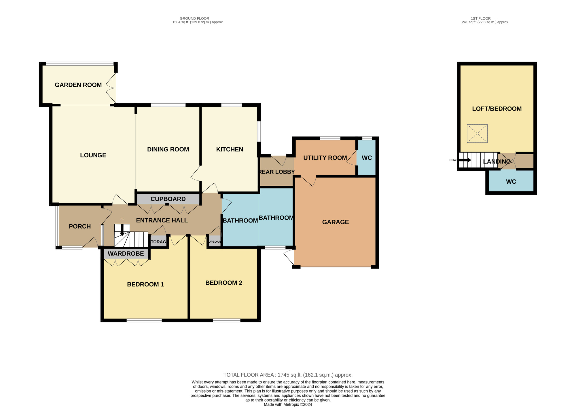 Floorplan of 3 bedroom Detached Bungalow for sale, Harlsey Road, Stockton-on-Tees, Durham, TS18