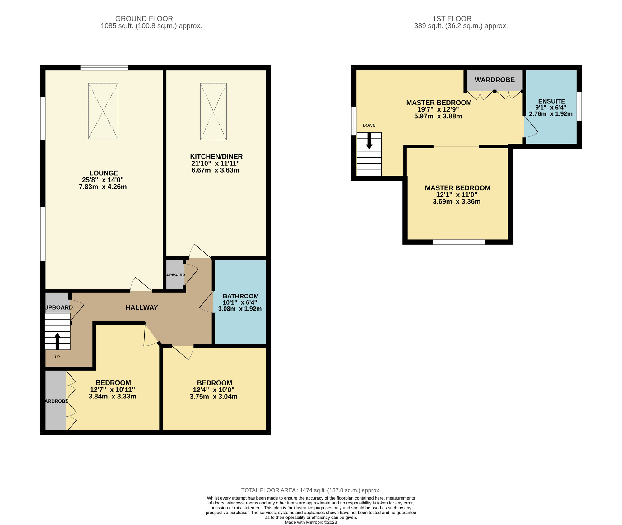 Floorplan of 3 bedroom Detached Bungalow for sale, Darlington Road, Stockton-on-Tees, Durham, TS18