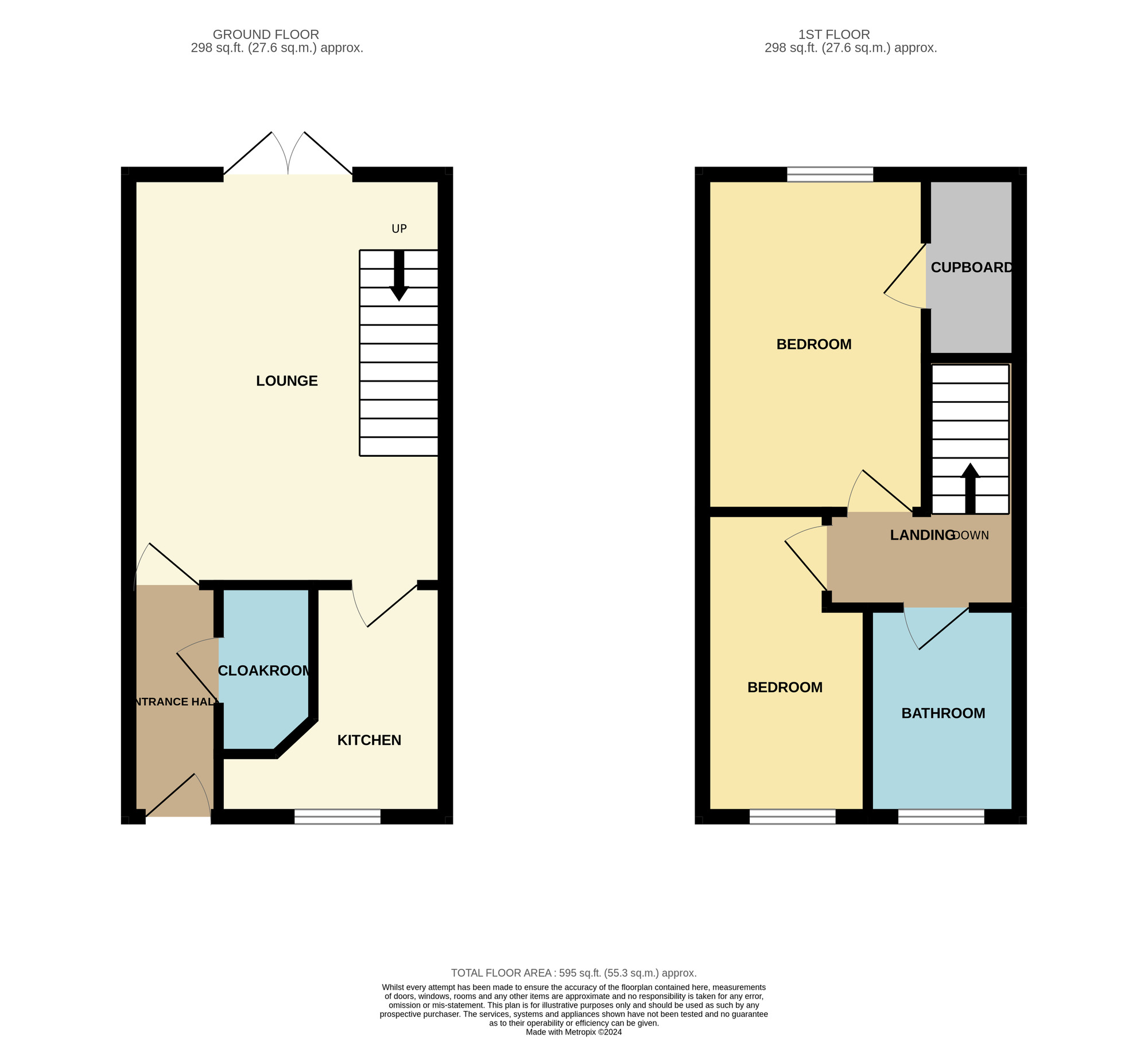 Floorplan of 2 bedroom End Terrace House to rent, Pipistrelle Court, Stockton-on-Tees, Durham, TS21