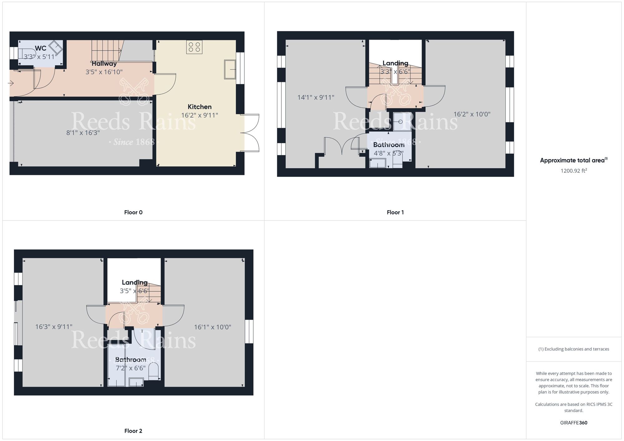 Floorplan of 3 bedroom End Terrace House for sale, Willow Sage Court, Stockton-on-Tees, Durham, TS18