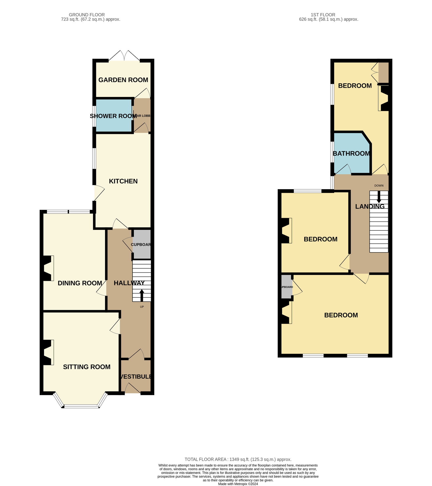 Floorplan of 3 bedroom Mid Terrace House for sale, Darlington Lane, Norton, Stockton-On-Tees, Durham, TS20