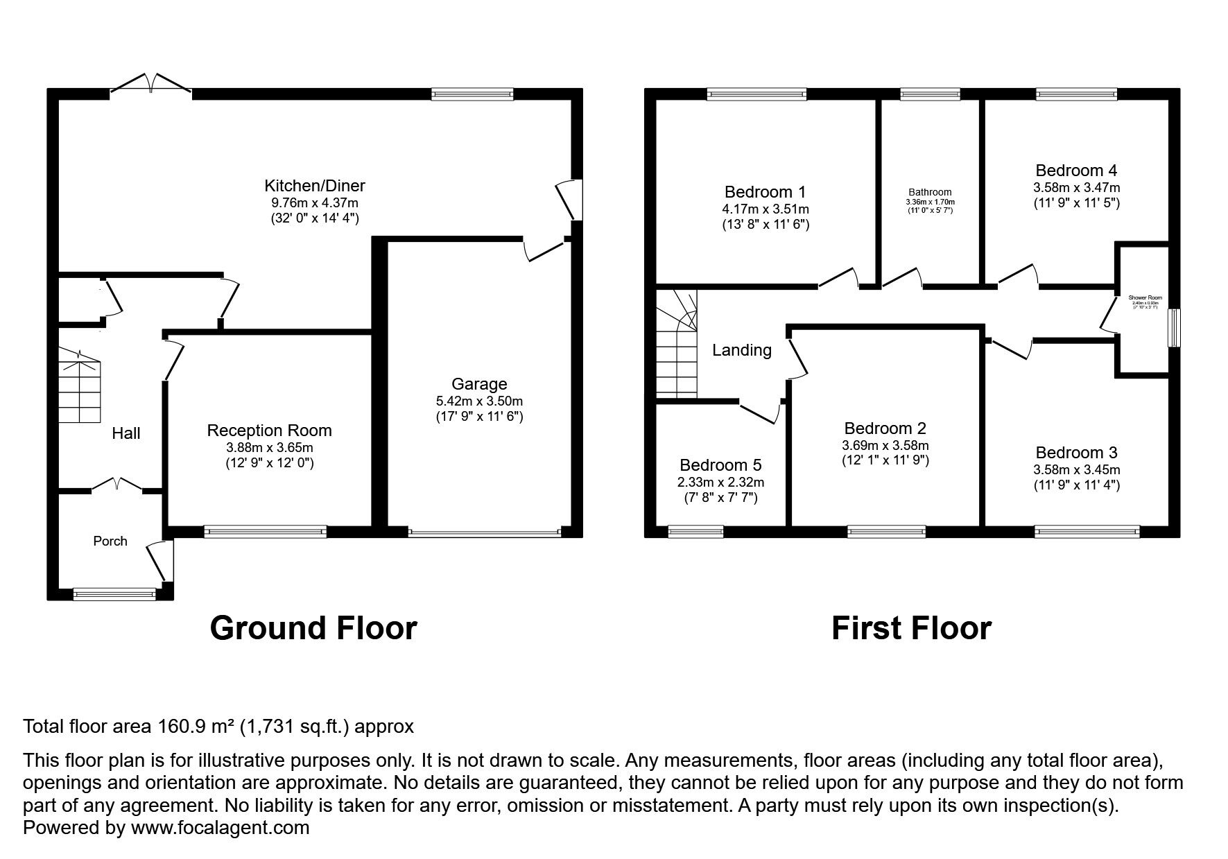 Floorplan of 5 bedroom Semi Detached House for sale, Springfield Avenue, Stockton-on-Tees, Durham, TS18