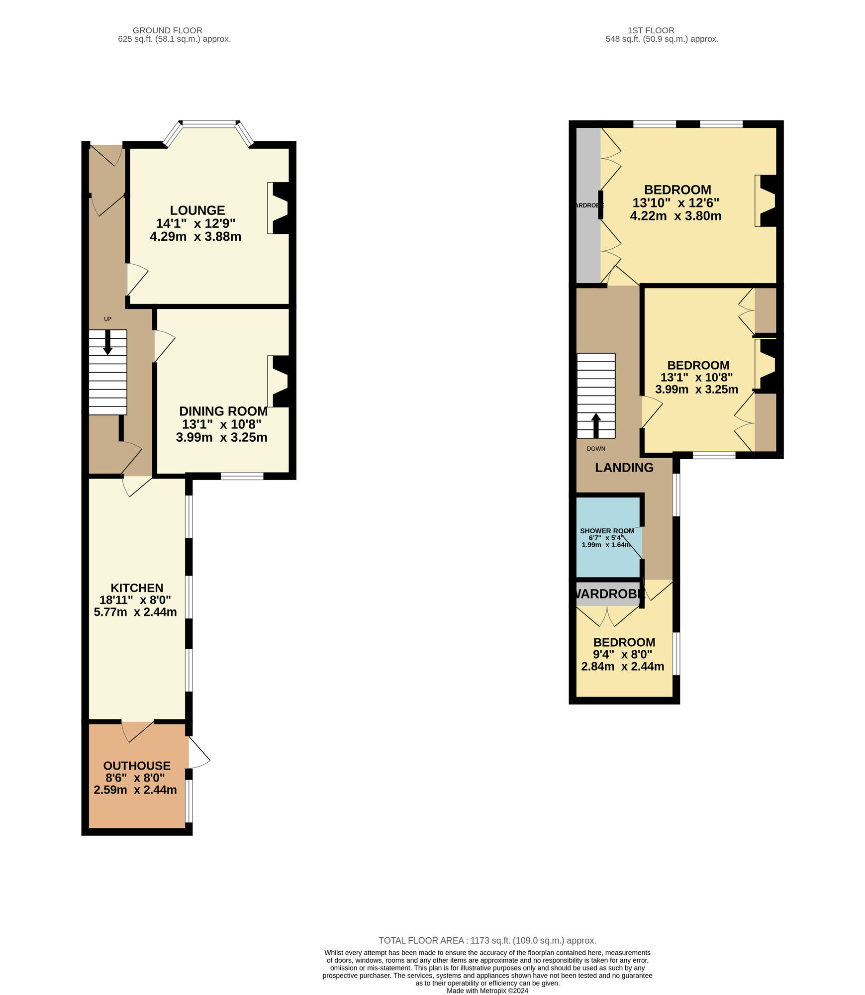 Floorplan of 3 bedroom Mid Terrace House for sale, Durham Road, Stockton-on-Tees, Durham, TS19