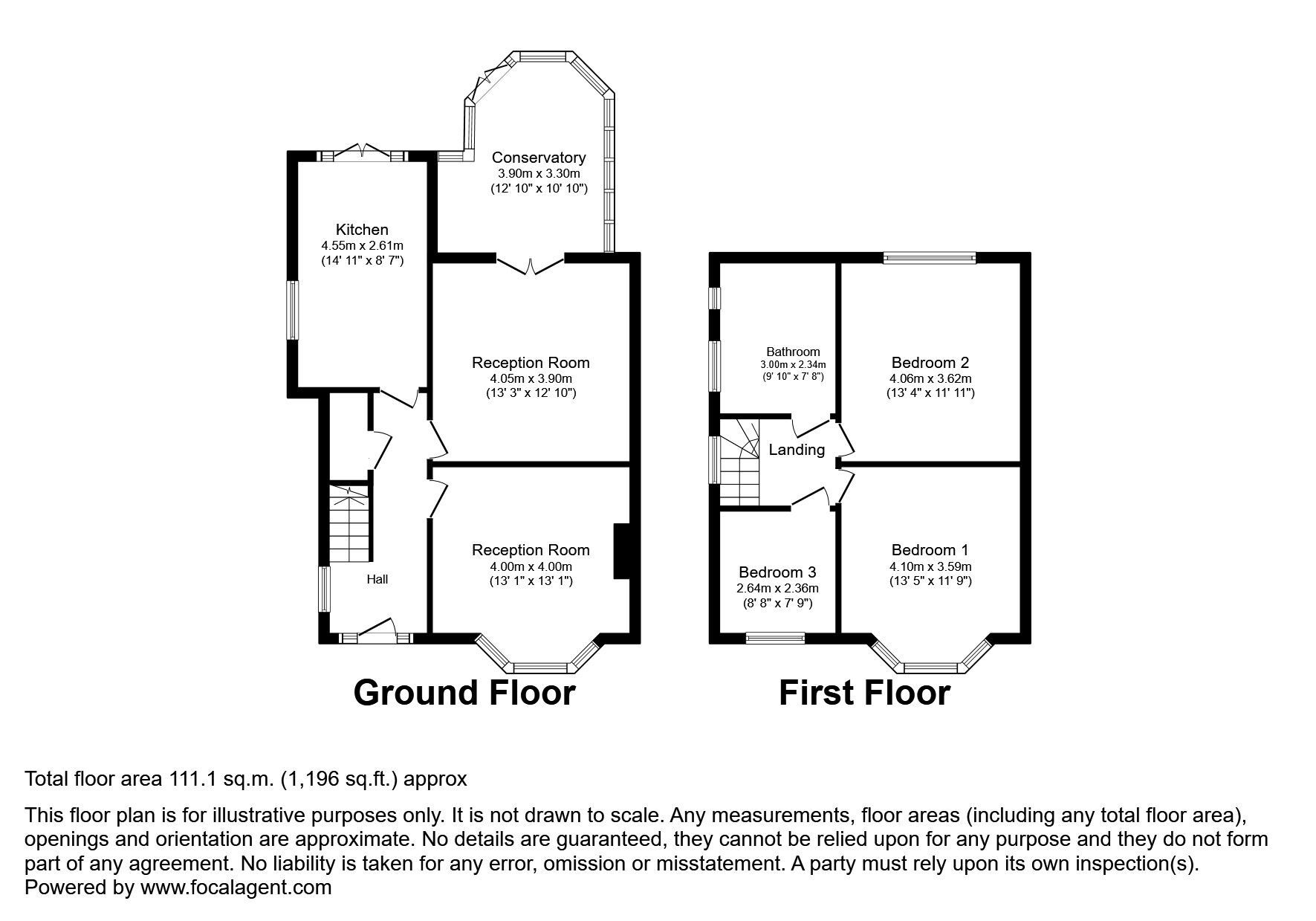 Floorplan of 3 bedroom Semi Detached House for sale, Craigweil Crescent, Stockton-on-Tees, Durham, TS19