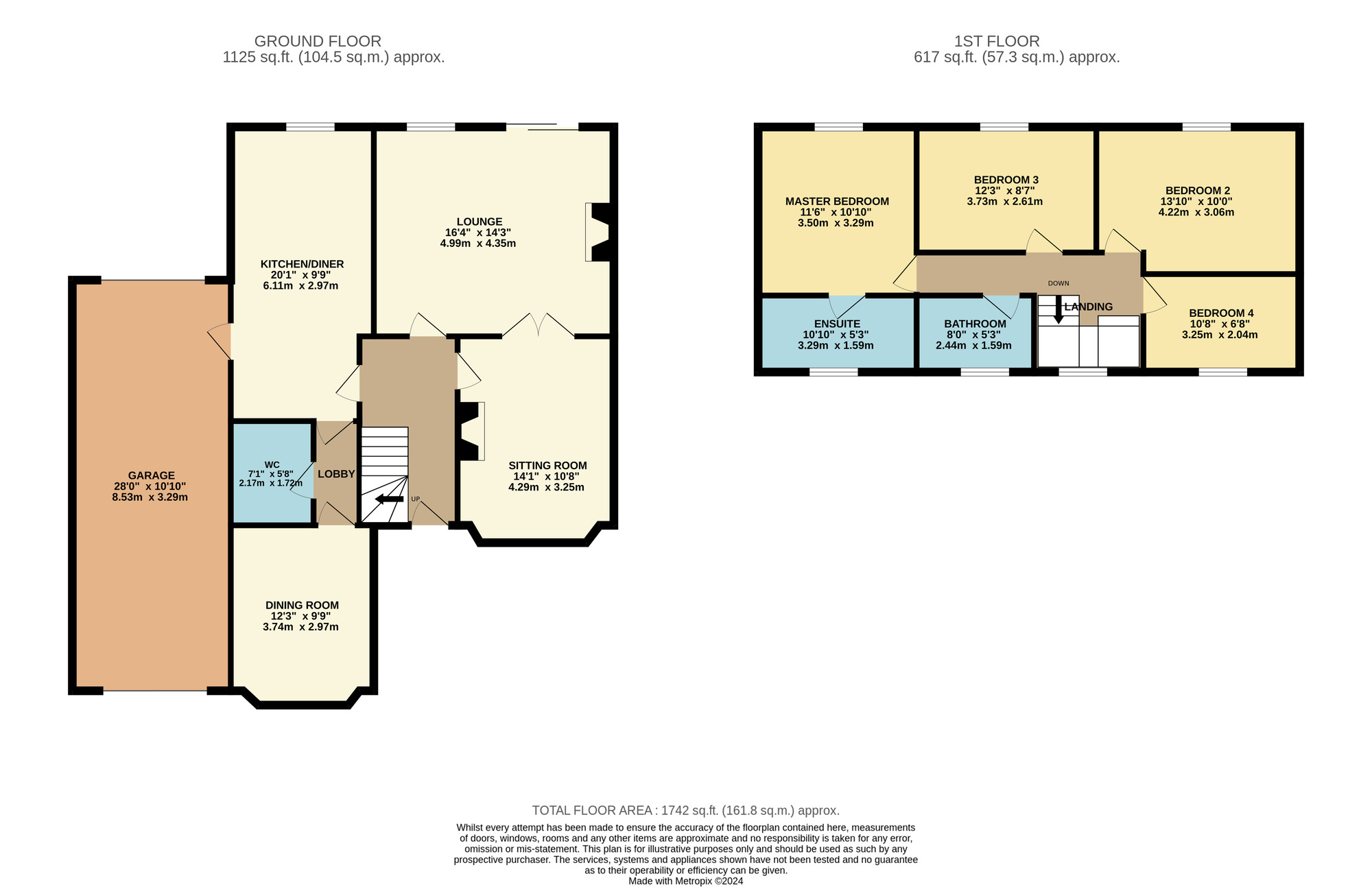 Floorplan of 4 bedroom Detached House for sale, Bentinck Road, Stockton-on-Tees, Durham, TS19