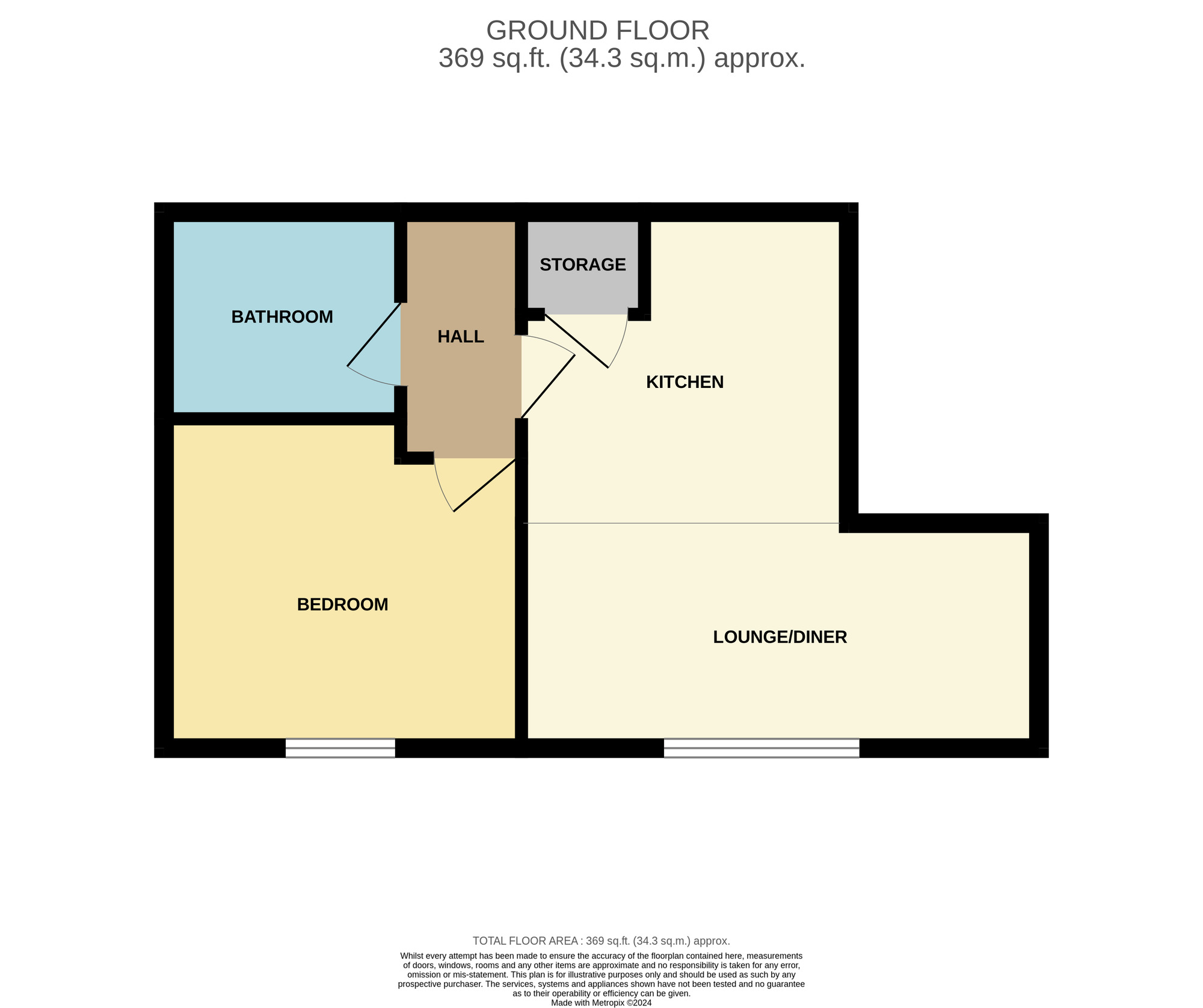 Floorplan of 1 bedroom  Flat to rent, Thornaby Place, Thornaby, Durham, TS17