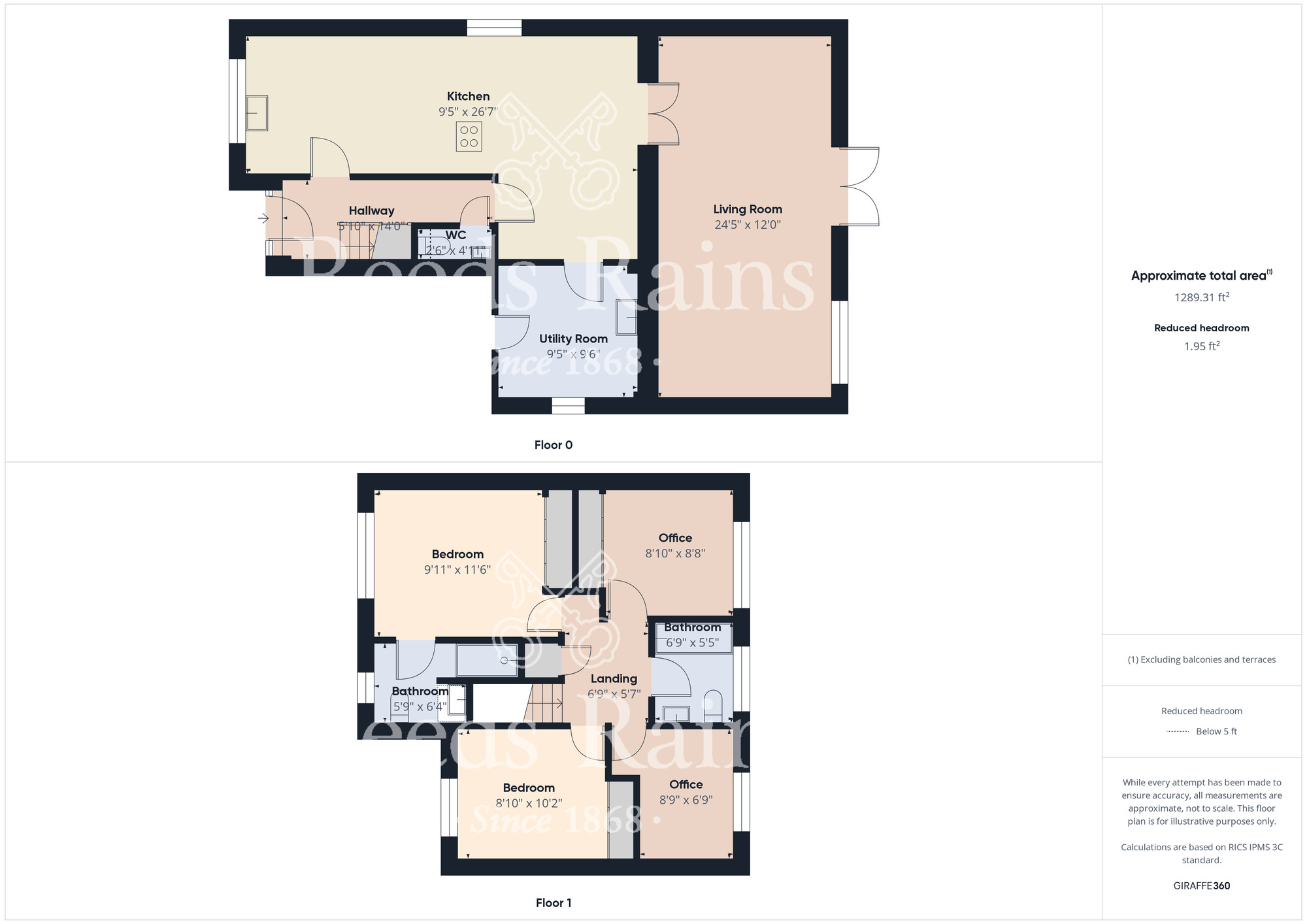 Floorplan of 4 bedroom Detached House for sale, Preseli Grove, Ingleby Barwick, Durham, TS17