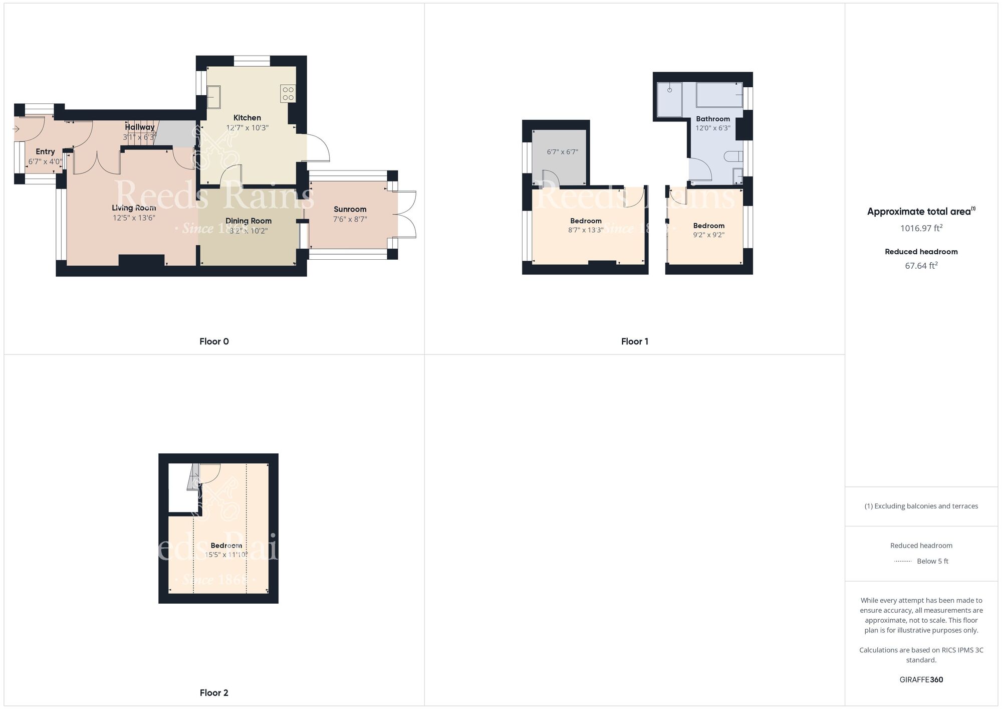 Floorplan of 3 bedroom Semi Detached House for sale, Leam Lane, Stockton-on-Tees, Durham, TS19