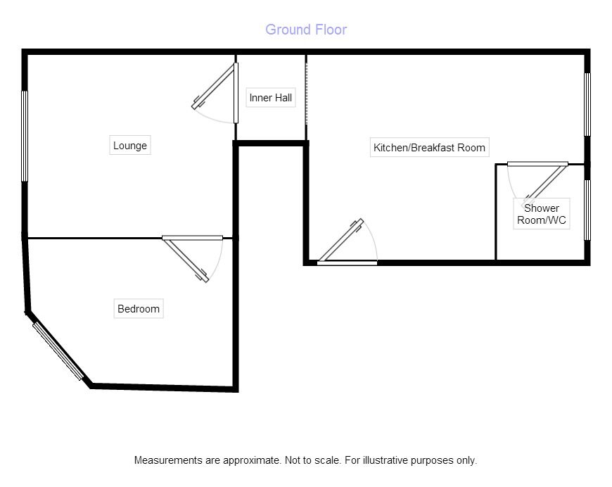 Floorplan of 1 bedroom  Flat to rent, St. Johns Cottages, St. Johns Road, Barnsley, S72