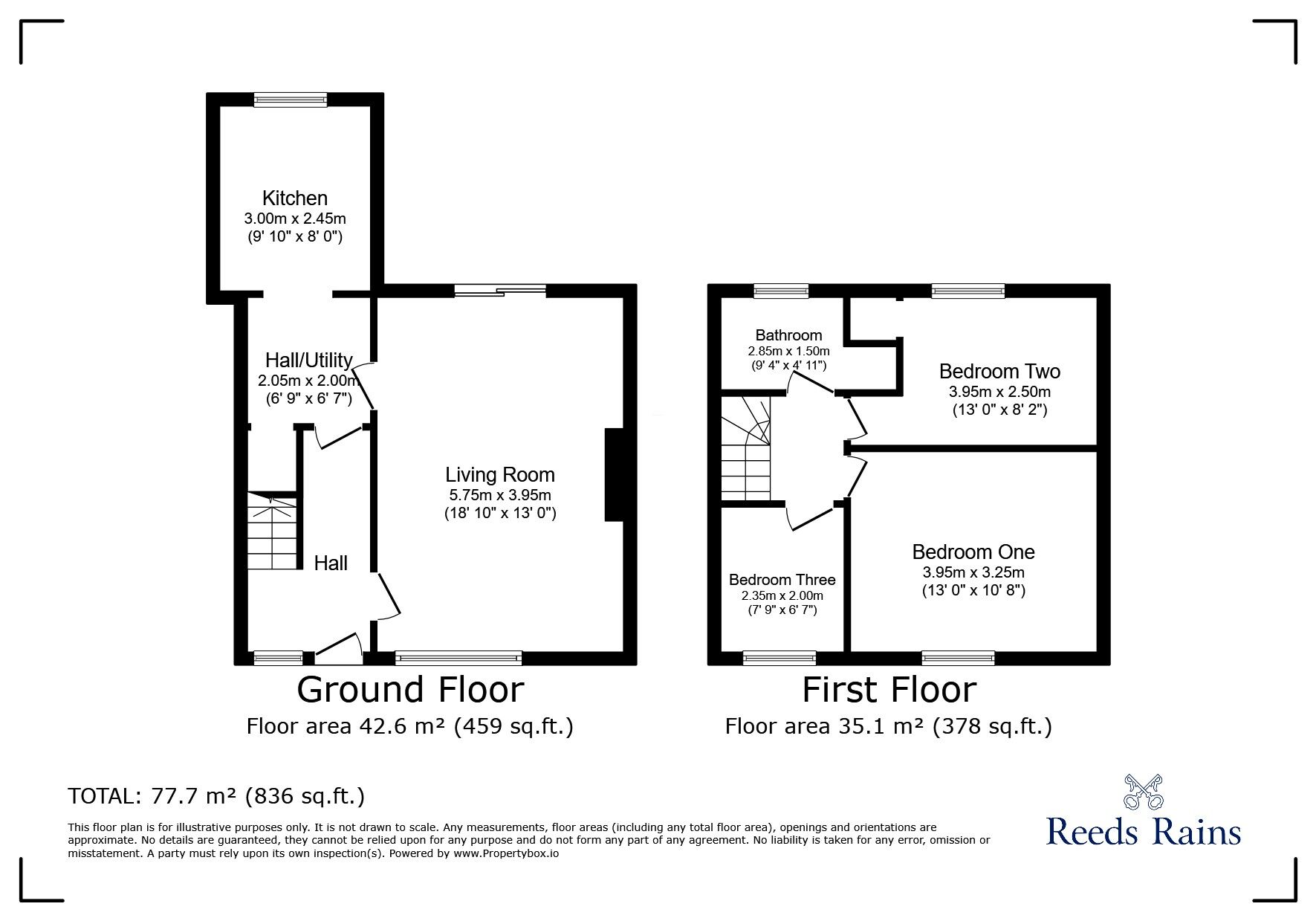 Floorplan of 3 bedroom Semi Detached House for sale, Wrenthorpe Lane, Wrenthorpe, West Yorkshire, WF2