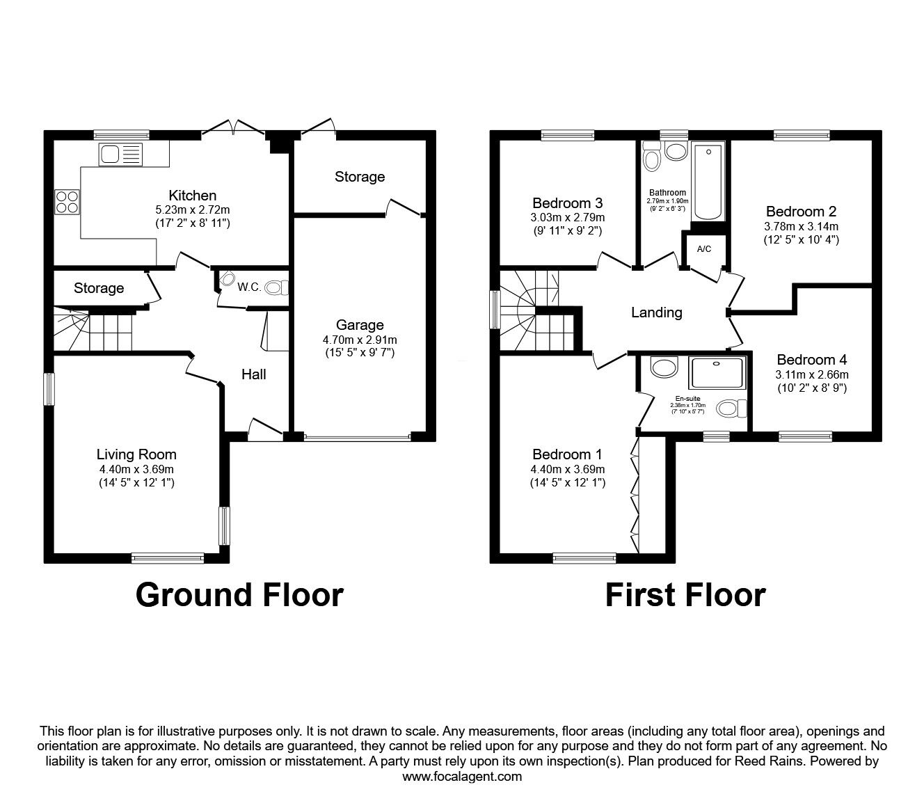 Floorplan of 4 bedroom Detached House for sale, Benson Lane, Normanton, West Yorkshire, WF6