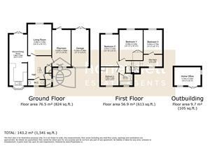 Floorplan of Semi Detached House for sale, Bellgrove Court, Walderslade Woods, Kent, ME5