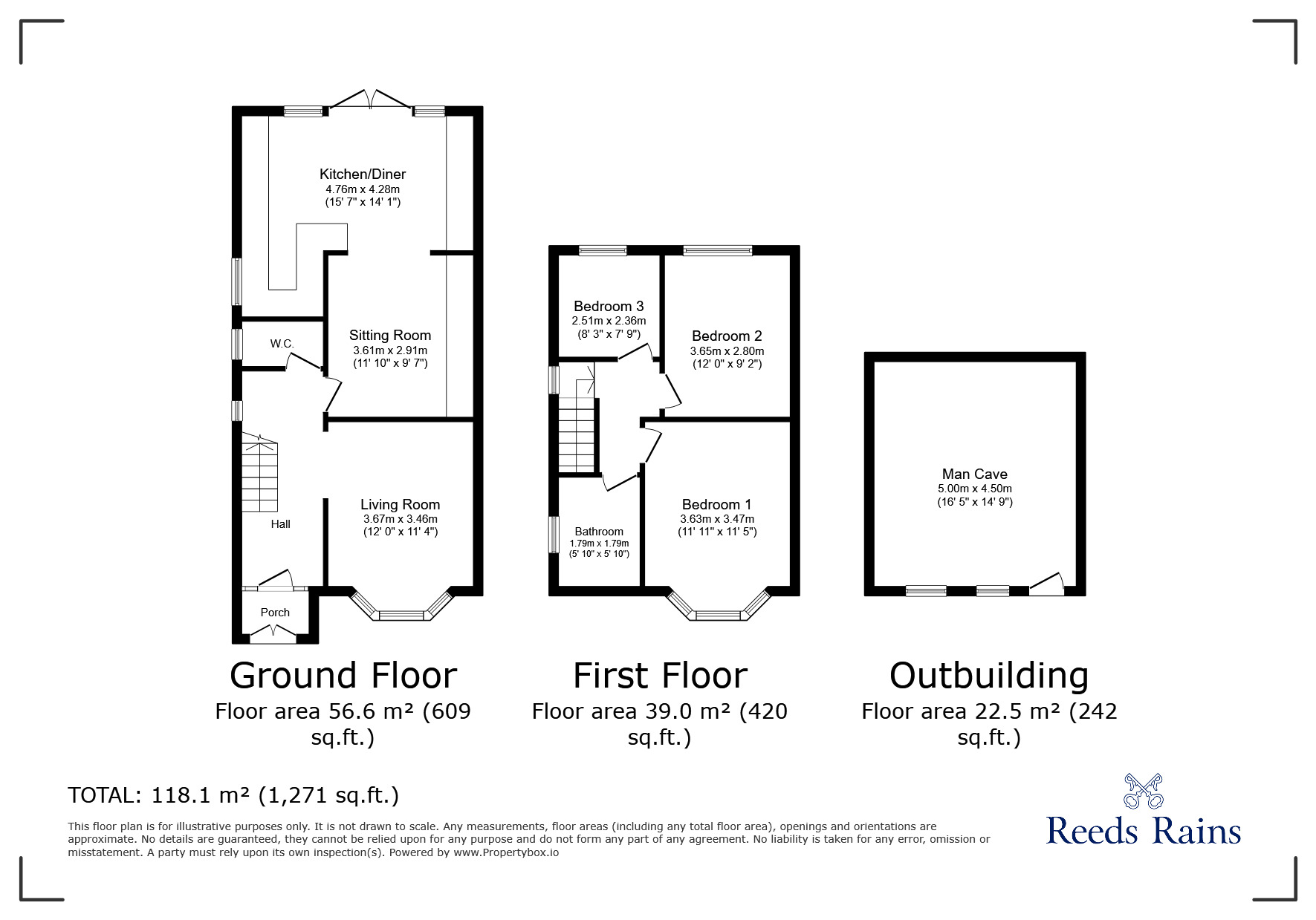 Floorplan of 3 bedroom Semi Detached House for sale, East Prescot Road, Liverpool, Merseyside, L14