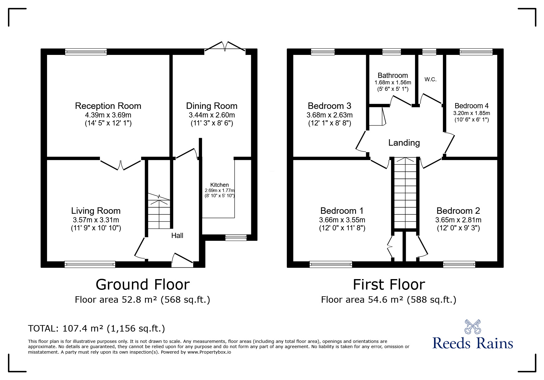 Floorplan of 4 bedroom Mid Terrace House for sale, Stonedale Crescent, Liverpool, Merseyside, L11