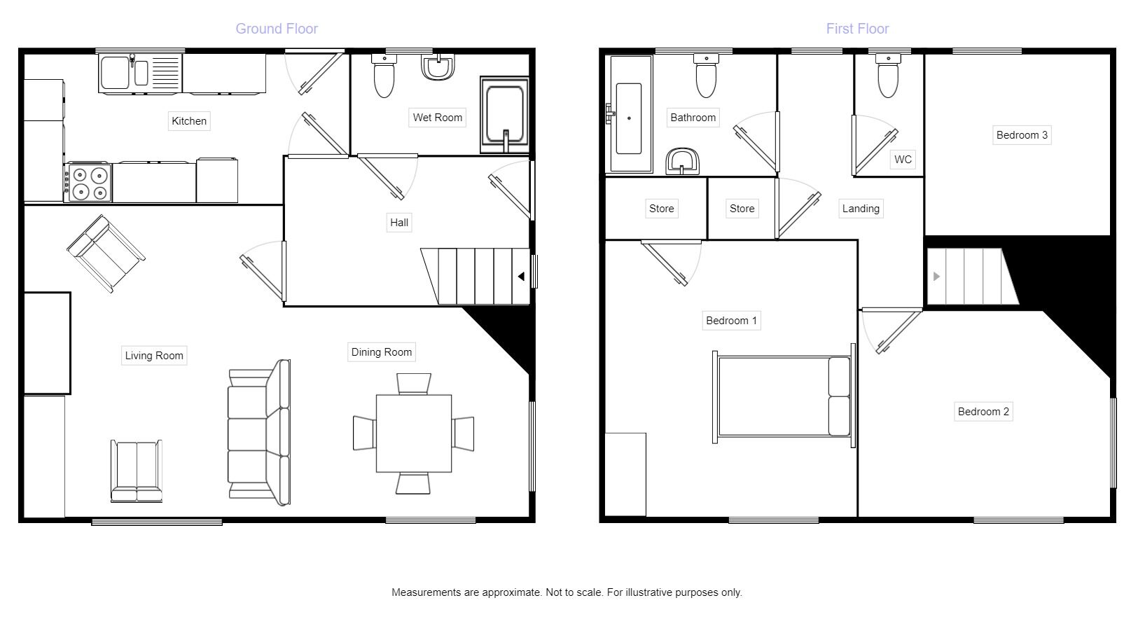 Floorplan of 3 bedroom Semi Detached House for sale, Agar Road, Liverpool, Merseyside, L11