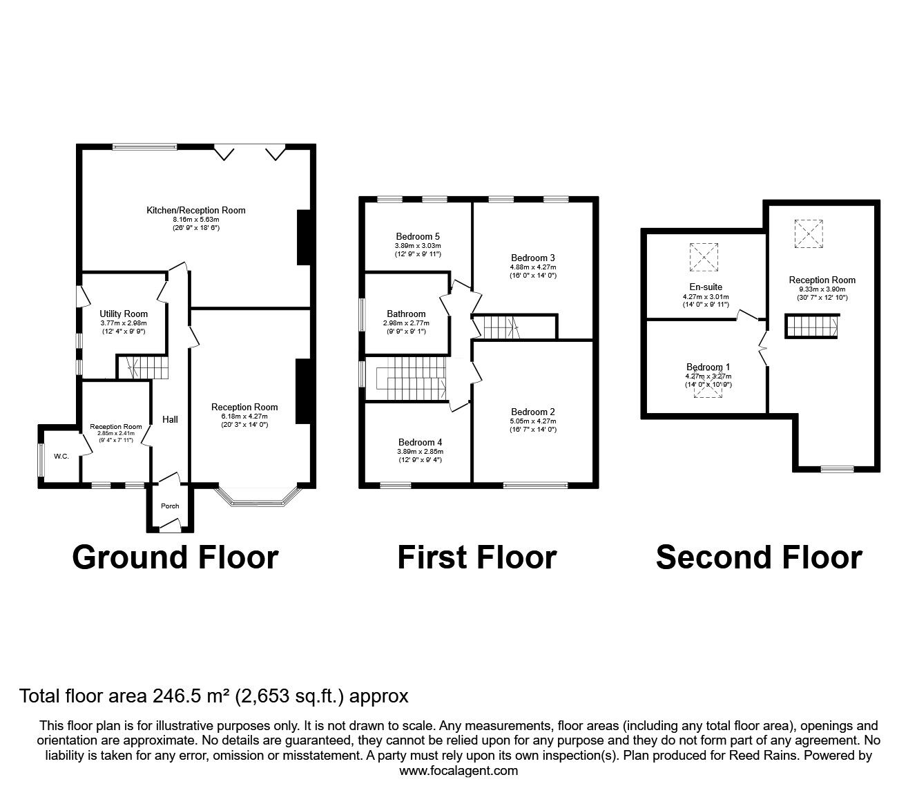 Floorplan of 5 bedroom Semi Detached House for sale, Alder Road, Liverpool, Merseyside, L12