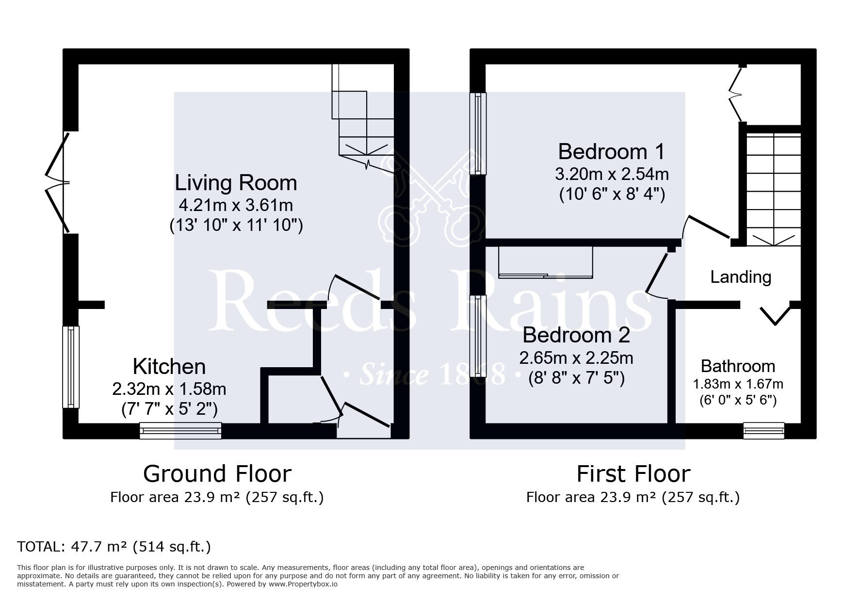 Floorplan of 2 bedroom End Terrace House for sale, Southgate Close, Liverpool, Merseyside, L12