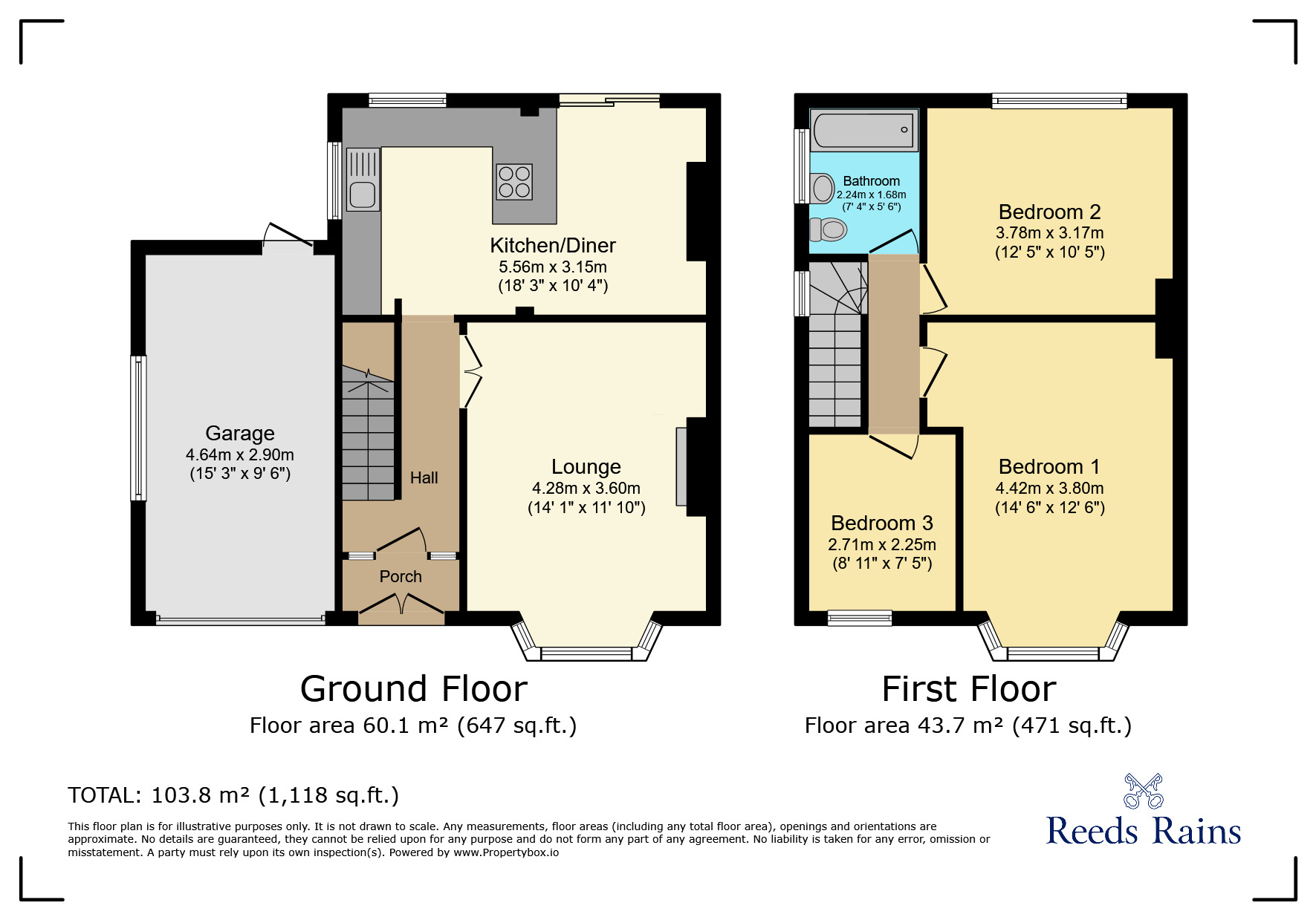 Floorplan of 3 bedroom Semi Detached House to rent, Kingsley Crescent, Runcorn, Cheshire, WA7