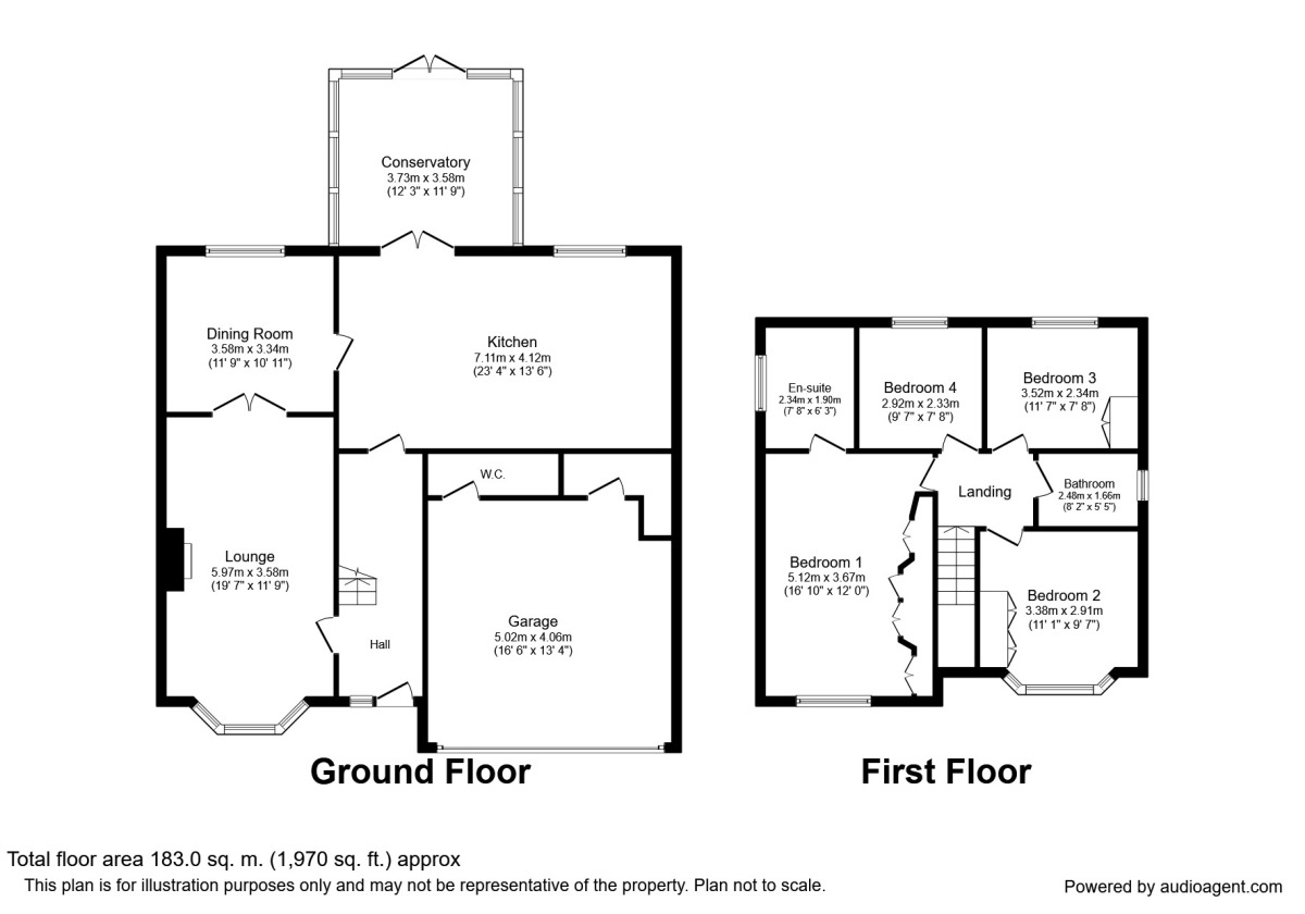 Floorplan of 4 bedroom Detached House to rent, Queensbury Close, Wilmslow, Cheshire, SK9