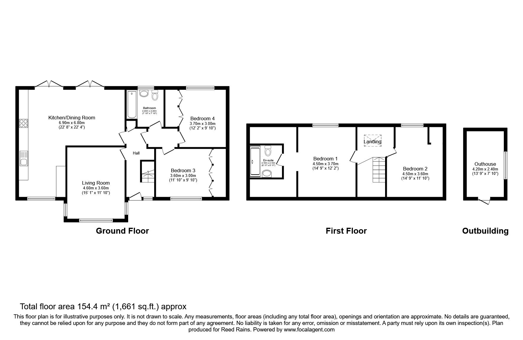 Floorplan of 4 bedroom Detached House for sale, Gravel Lane, Wilmslow, Cheshire, SK9