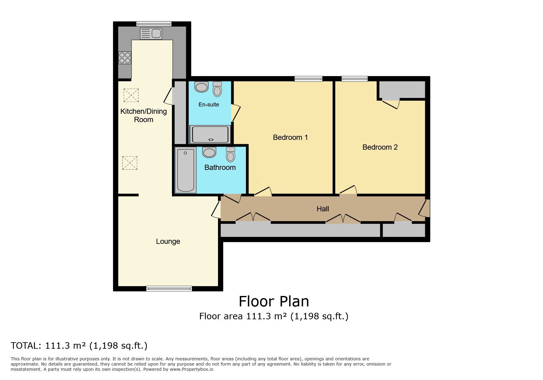 Floorplan of 2 bedroom  Flat to rent, Knutsford Road, Wilmslow, Cheshire, SK9