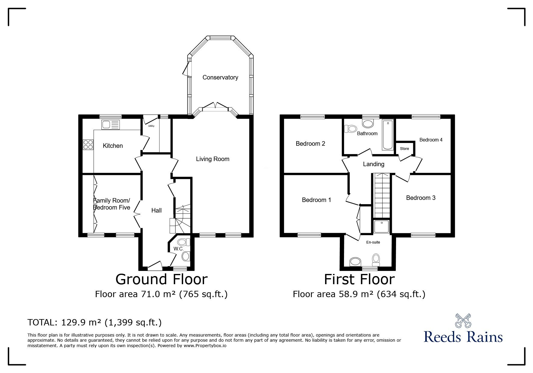 Floorplan of 5 bedroom Detached House to rent, Land Lane, Wilmslow, Cheshire, SK9