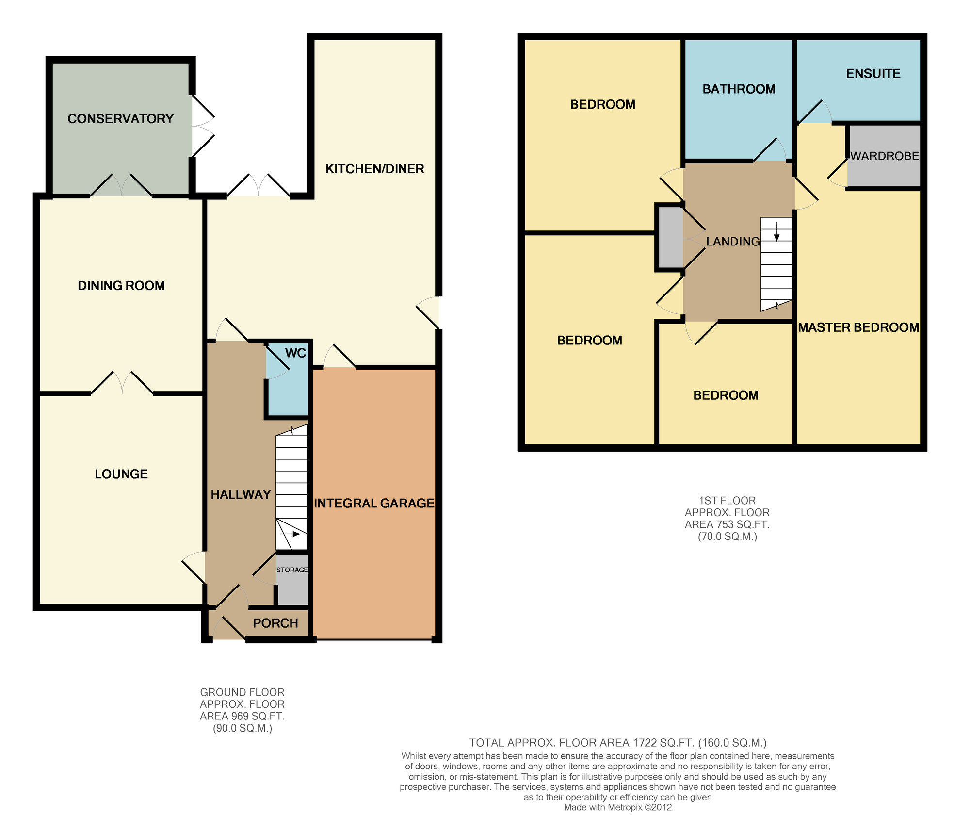 Floorplan of 4 bedroom Detached House to rent, Clay Heyes, Chelford, Cheshire, SK11