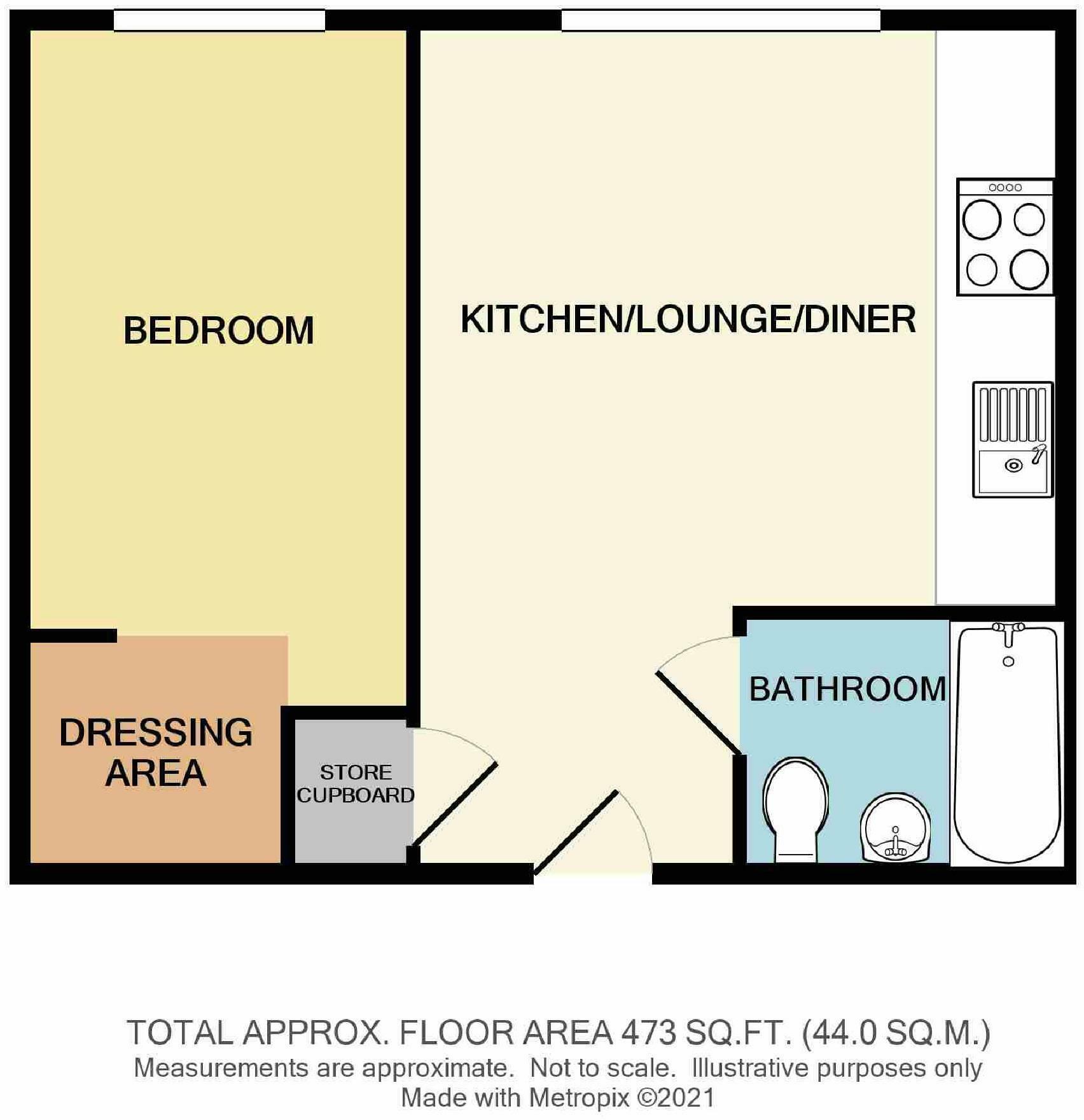 Floorplan of 1 bedroom  Flat for sale, Macclesfield Road, Wilmslow, Cheshire, SK9