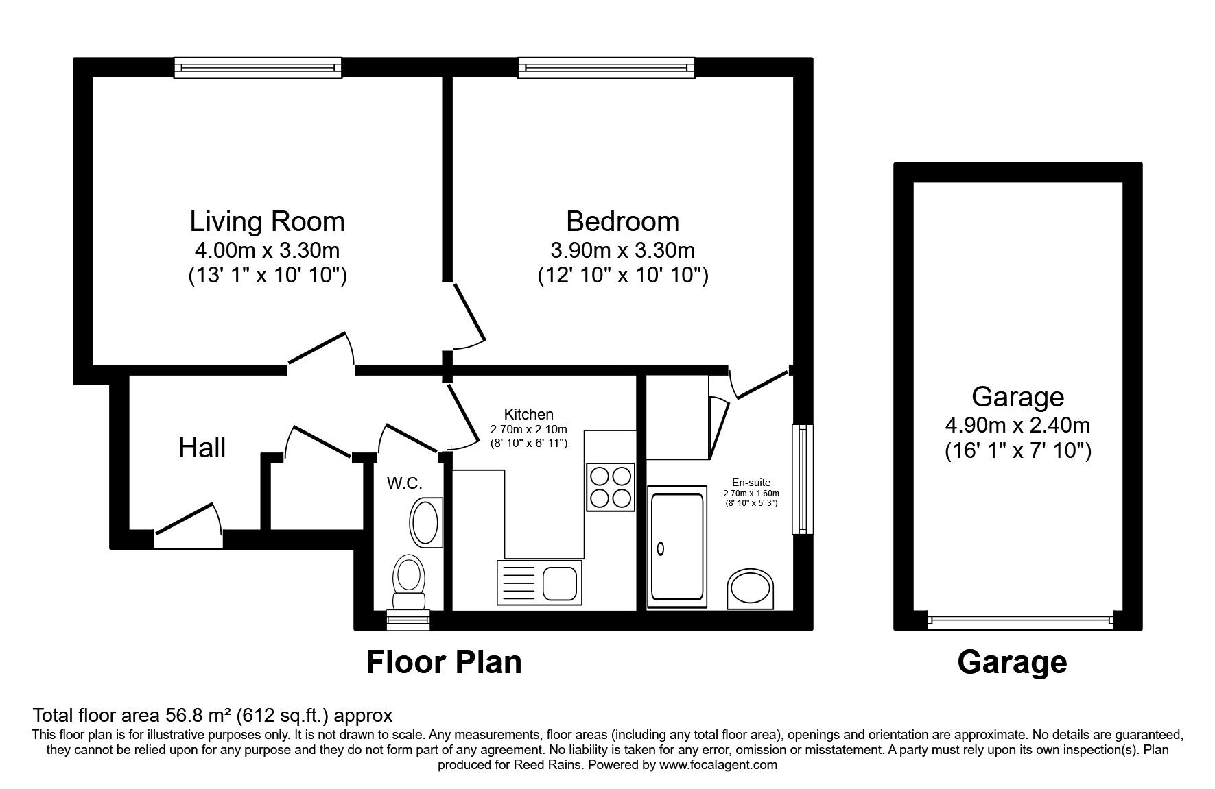 Floorplan of 1 bedroom  Flat for sale, Lacey Green, Wilmslow, Cheshire, SK9