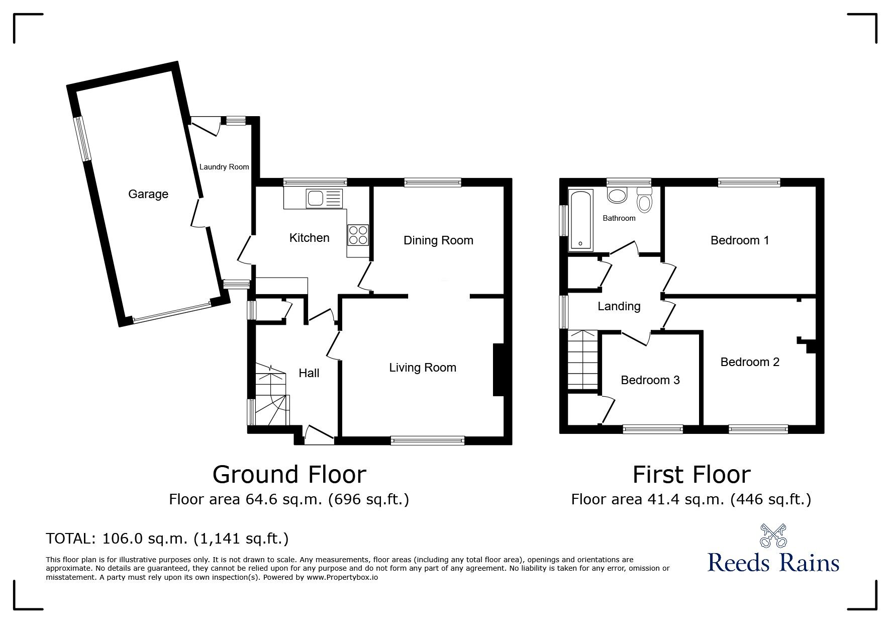 Floorplan of 3 bedroom Semi Detached House to rent, Willow Drive, Handforth, Cheshire, SK9