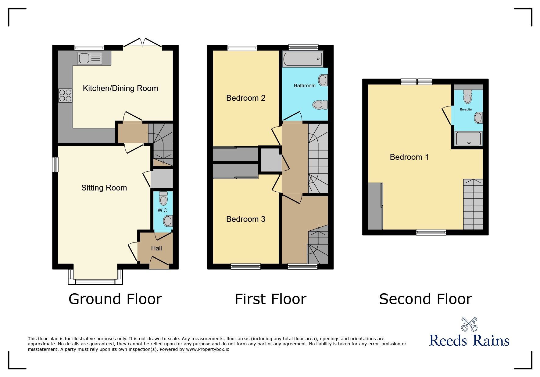 Floorplan of 3 bedroom End Terrace House to rent, Primrose Way, Wilmslow, Cheshire, SK9