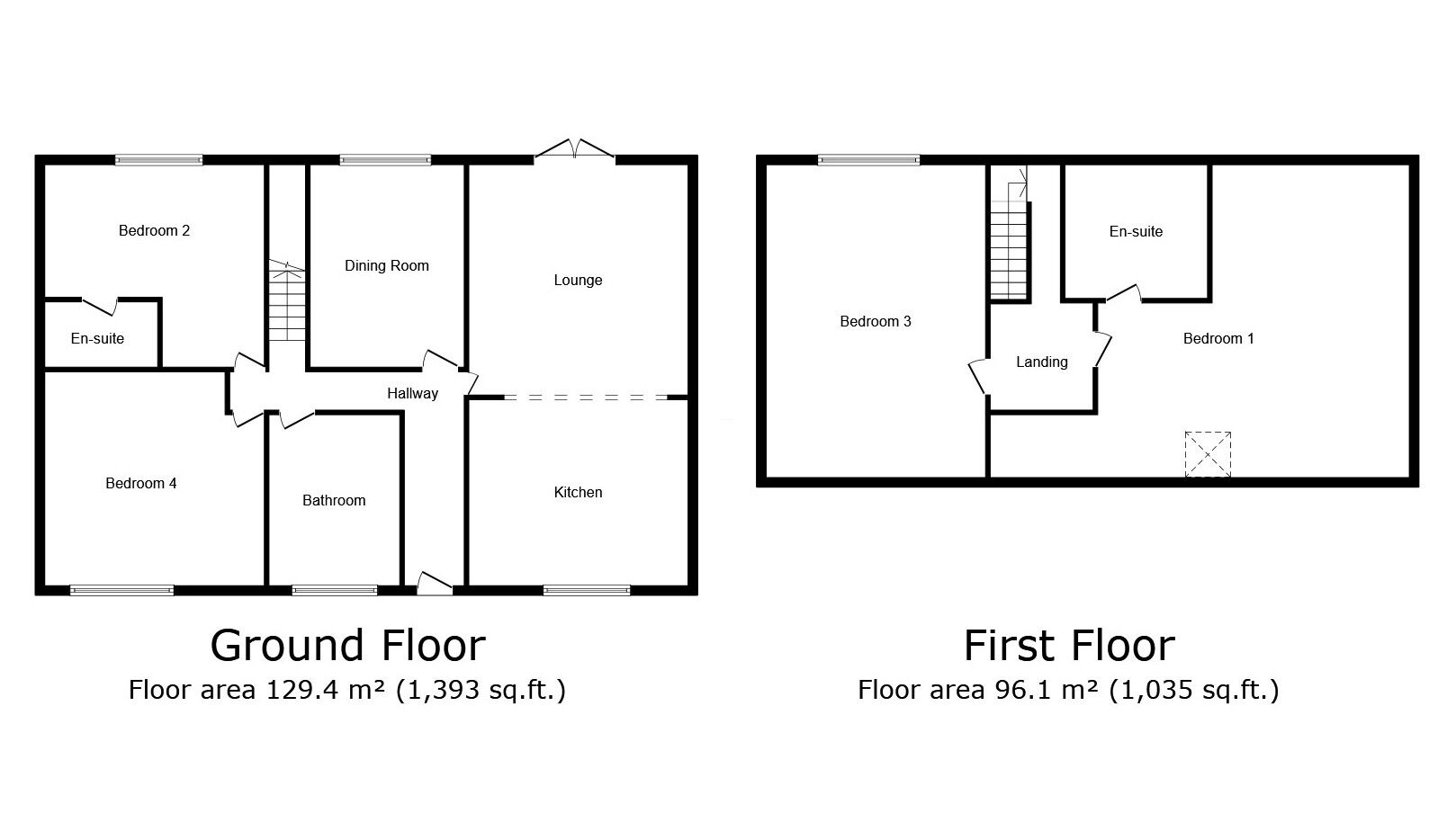 Floorplan of 4 bedroom Semi Detached House to rent, Peacock Way, Handforth, Cheshire, SK9