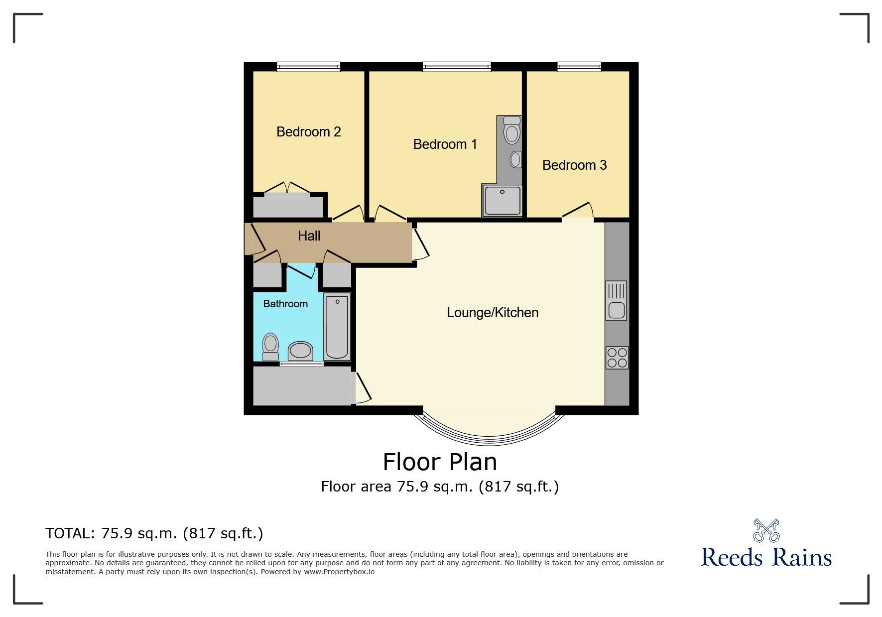 Floorplan of 3 bedroom  Property to rent, Lynton Lane, Alderley Edge, Cheshire, SK9