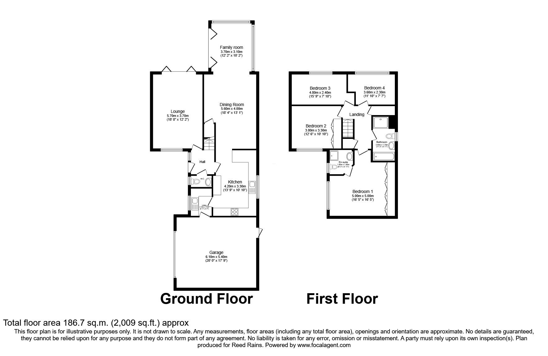 Floorplan of 4 bedroom Detached House for sale, Bletchley Park Way, Wilmslow, Cheshire, SK9