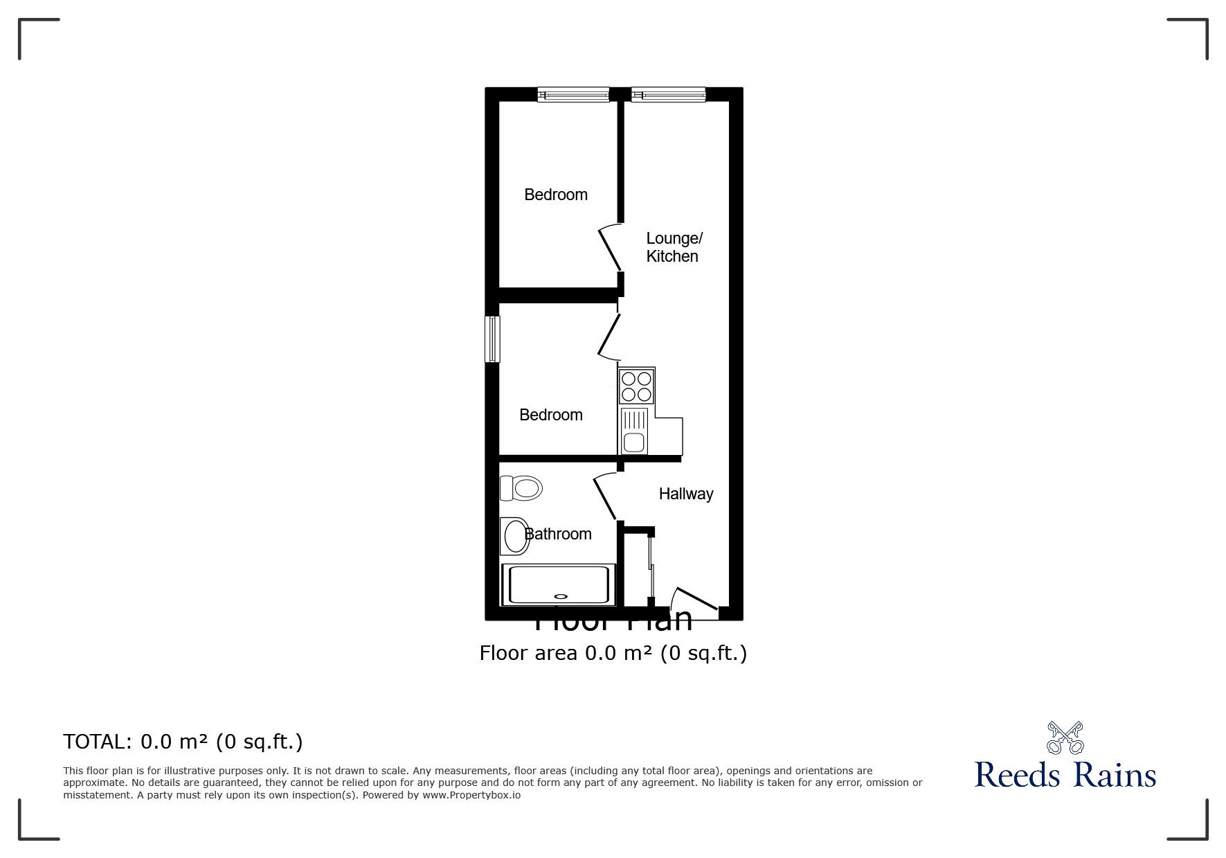 Floorplan of 2 bedroom  Flat to rent, Brackenwood Mews, Wilmslow, Cheshire, SK9