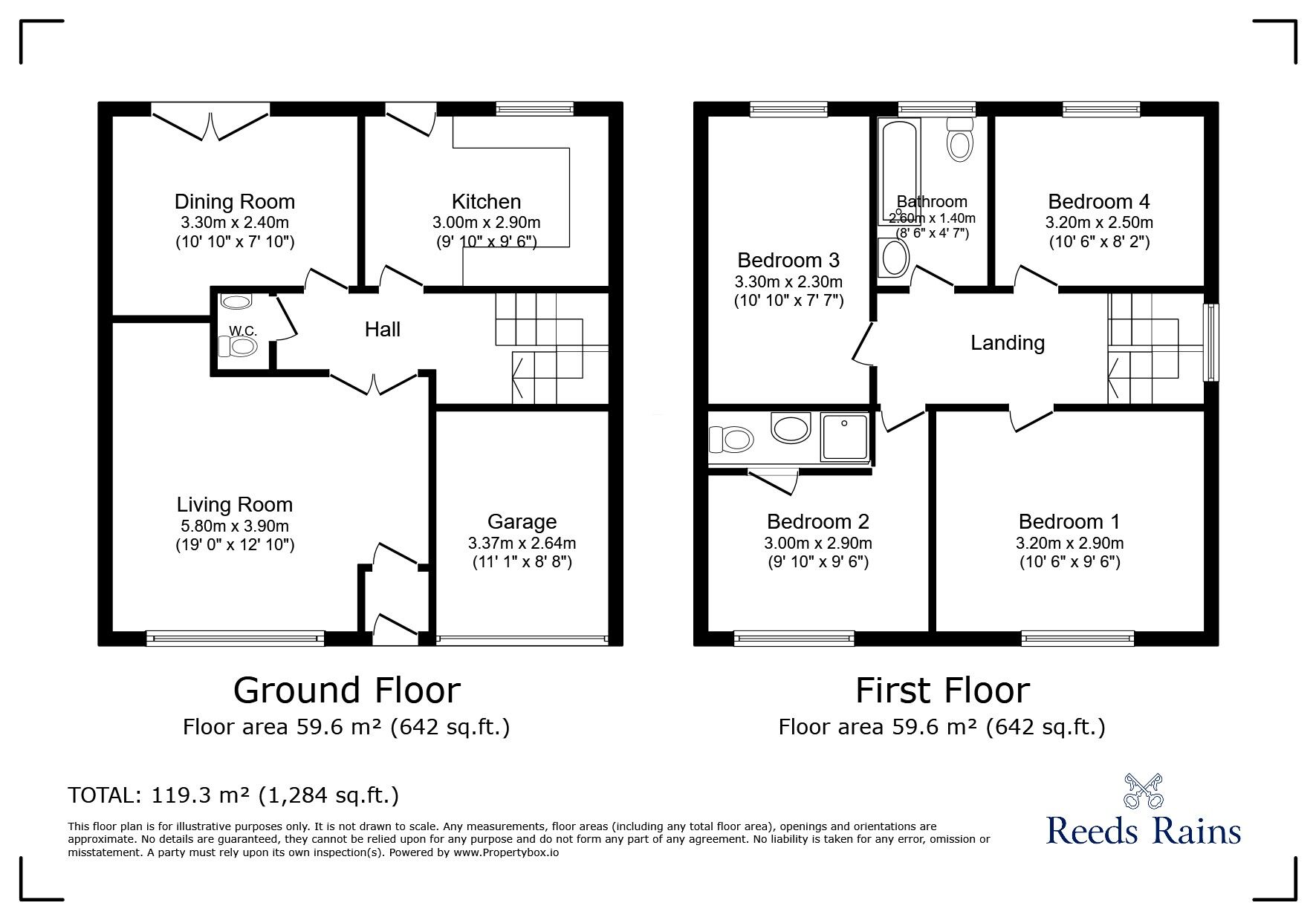 Floorplan of 4 bedroom Detached House for sale, Stoneacre Avenue, Sheffield, South Yorkshire, S12