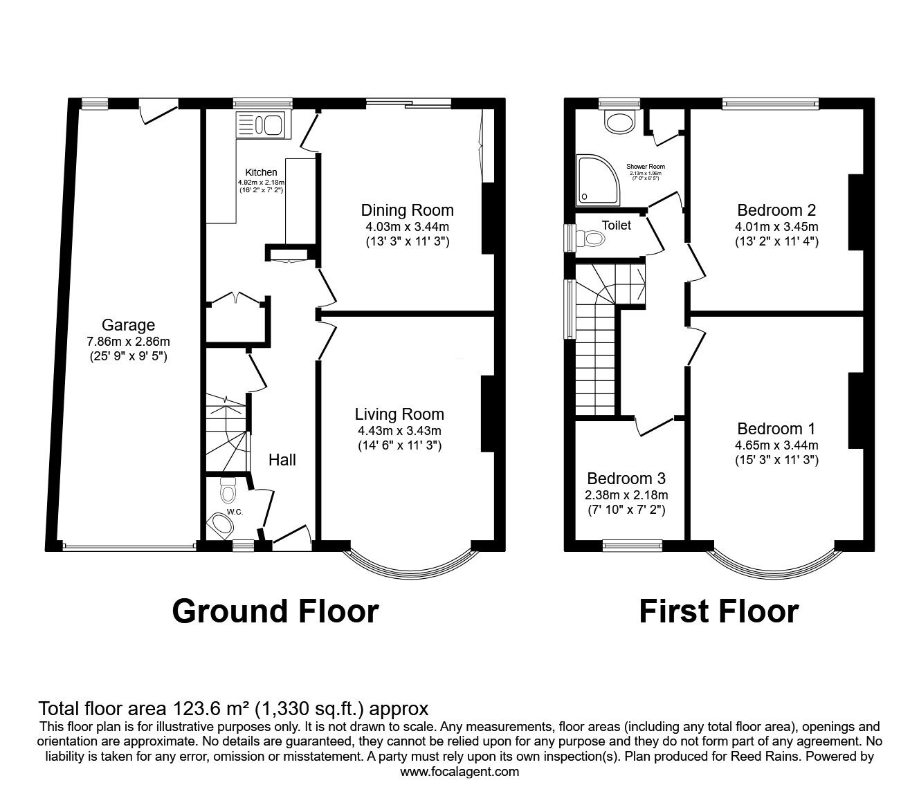 Floorplan of 3 bedroom Semi Detached House for sale, Westwick Road, Sheffield, South Yorkshire, S8