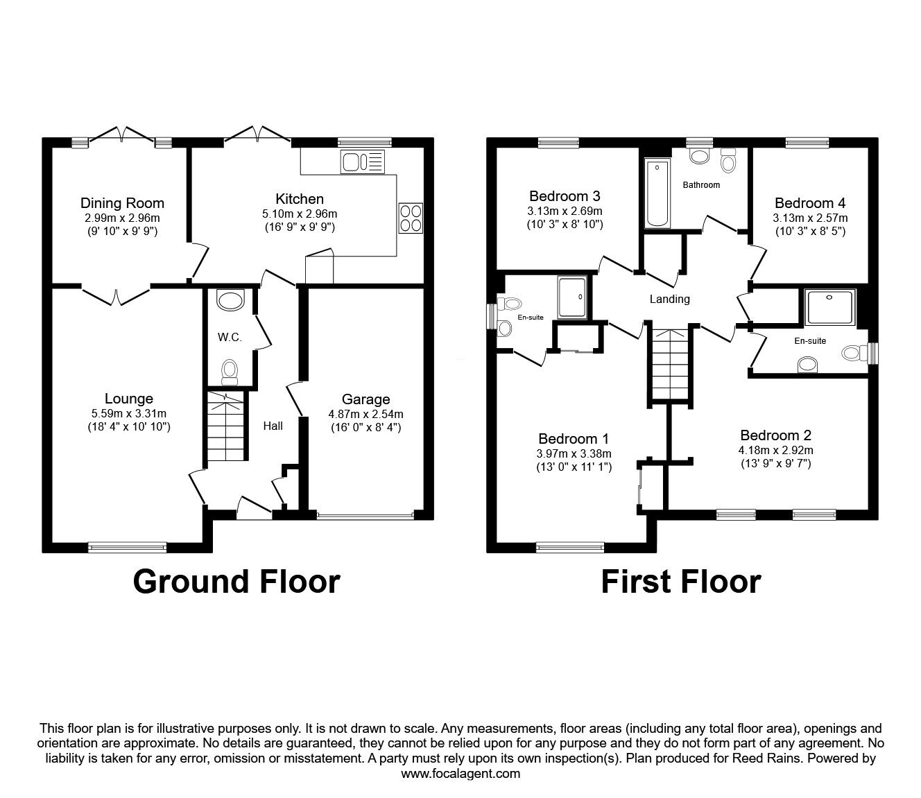 Floorplan of 4 bedroom Detached House for sale, Trapper Way, Halfway, South Yorkshire, S20